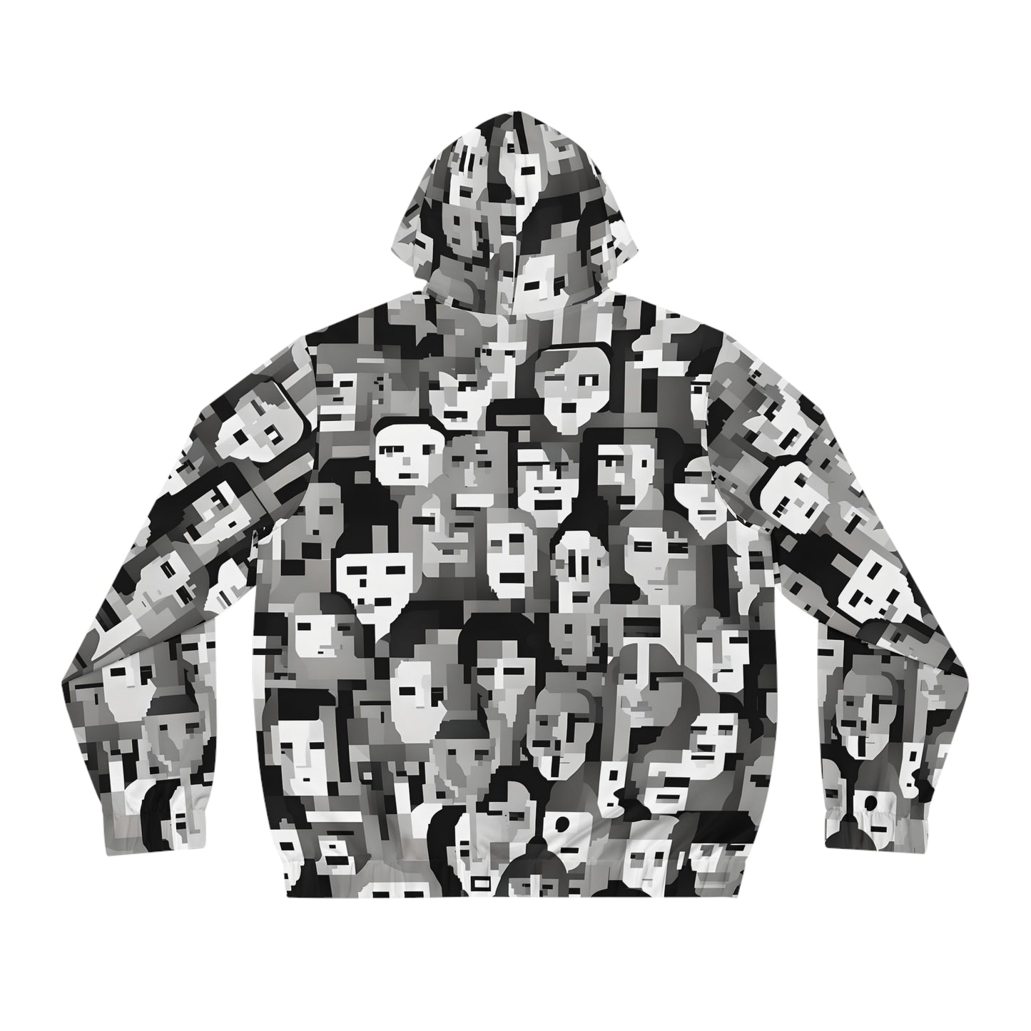 Anti Facial Recognition Hoodie, Anti Surveillance Clothing for Gamers 16-bit design