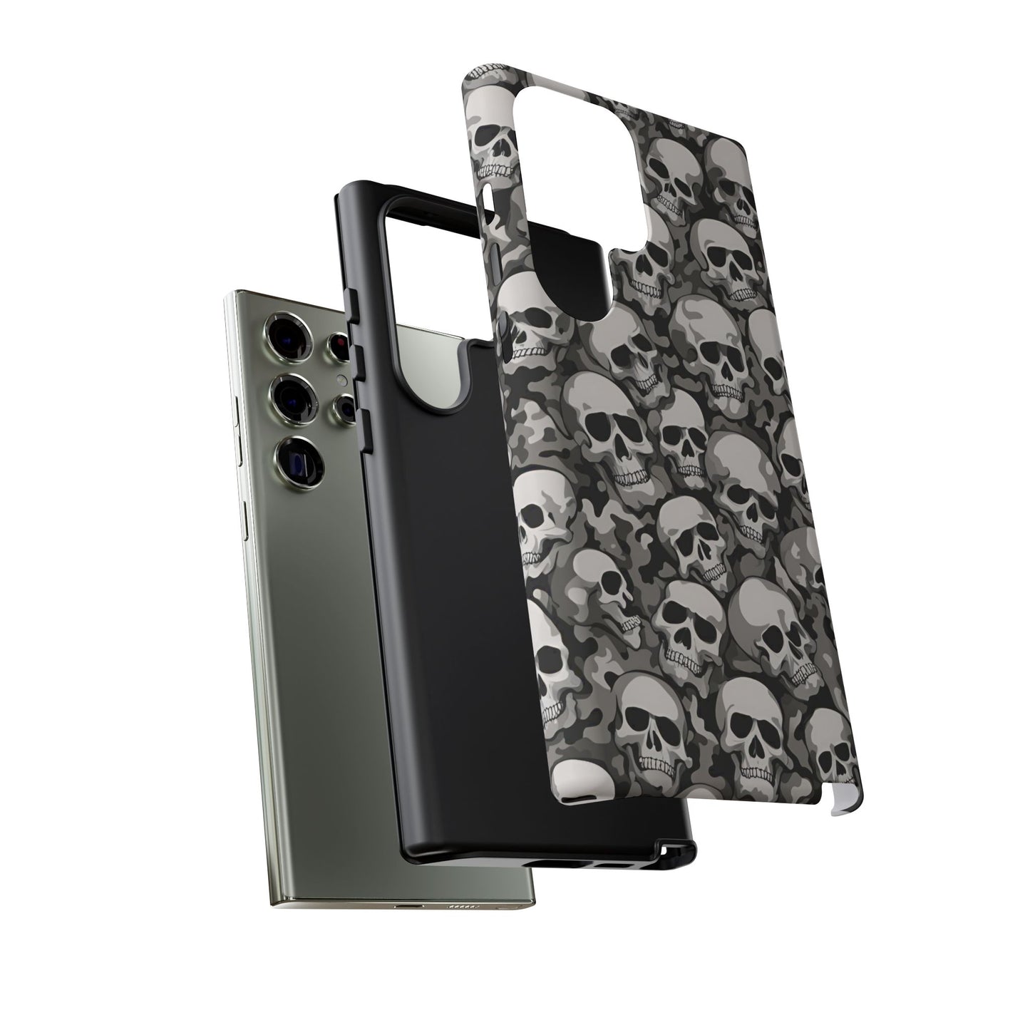 SKULL phone case TOUGH iPhone 16/15/14/13/12/11 Pro Max | Galaxy S24/S23/S22 Ultra | Pixel 7/8/9 | Slim & Tough