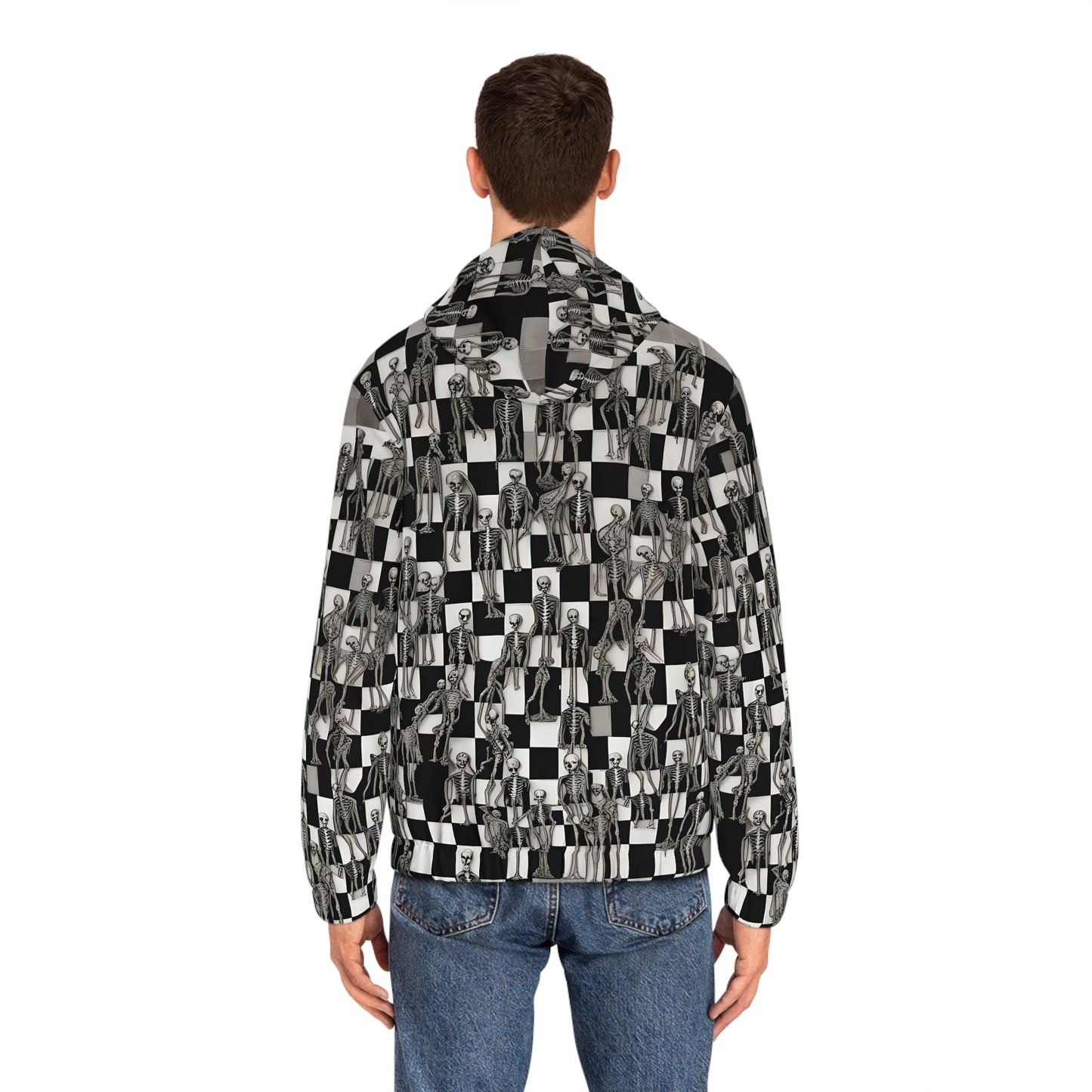 Anti Facial Recognition Hoodie, Anti Surveillance Clothing for Gamers Skeleton design