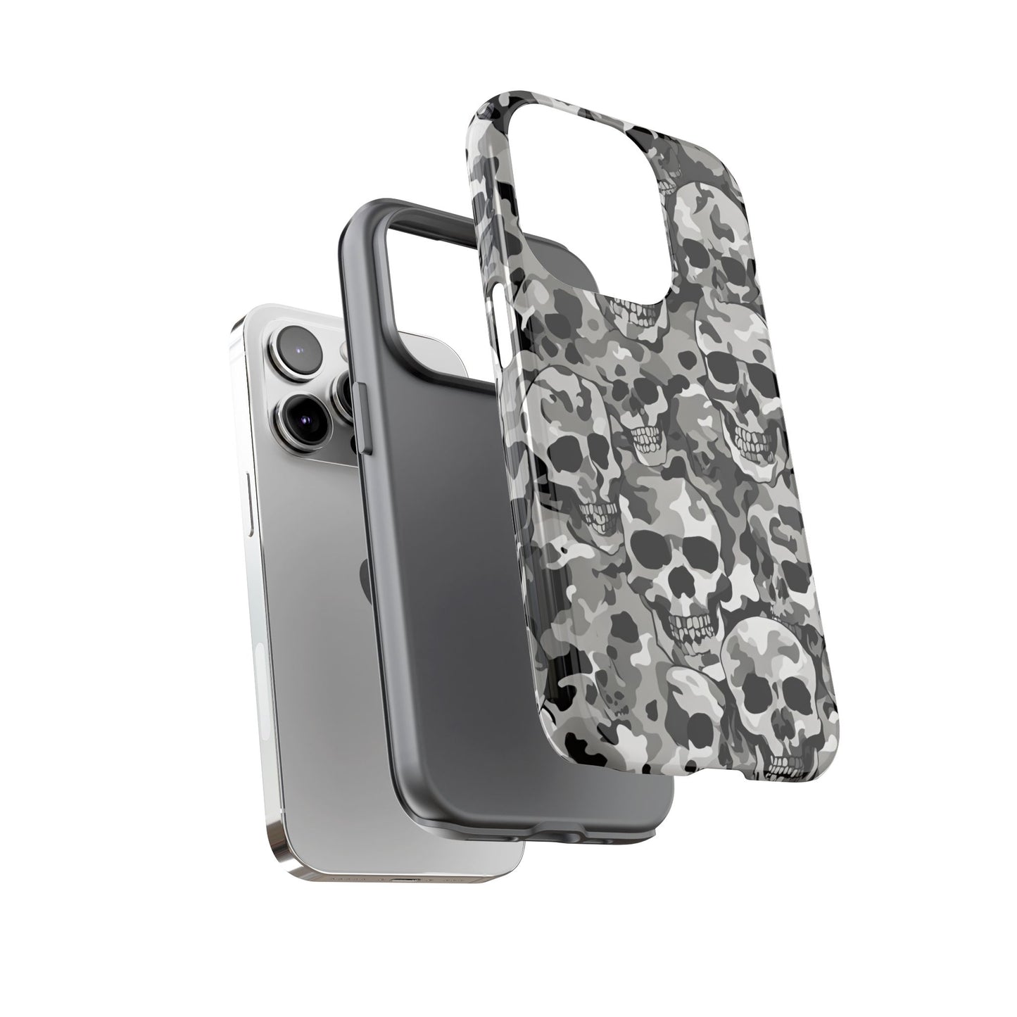 SKULL CAMO phone case TOUGH iPhone 16/15/14/13/12/11 Pro Max | Galaxy S24/S23/S22 Ultra | Pixel 7/8/9 | Slim & Tough