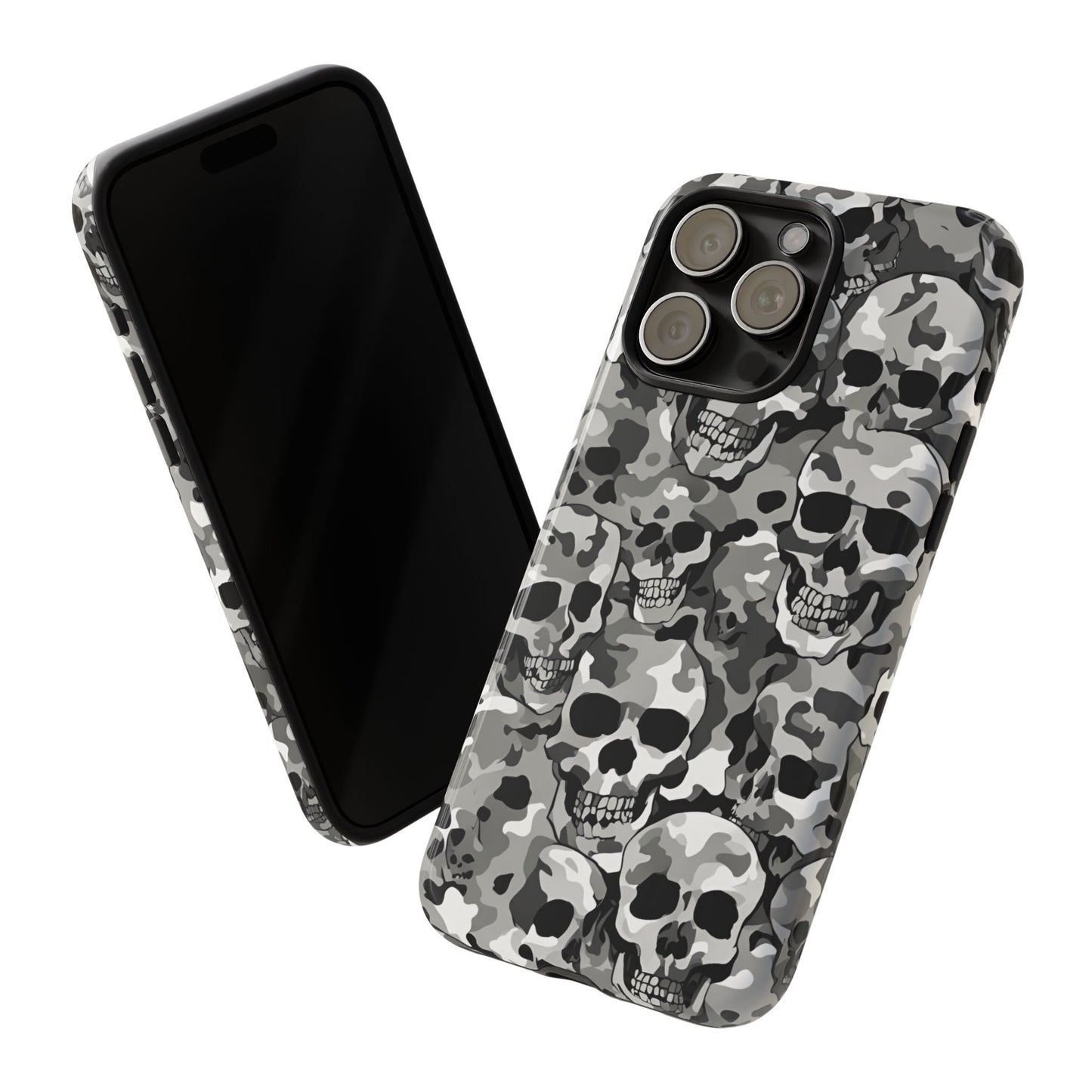 SKULL CAMO phone case TOUGH iPhone 16/15/14/13/12/11 Pro Max | Galaxy S24/S23/S22 Ultra | Pixel 7/8/9 | Slim & Tough