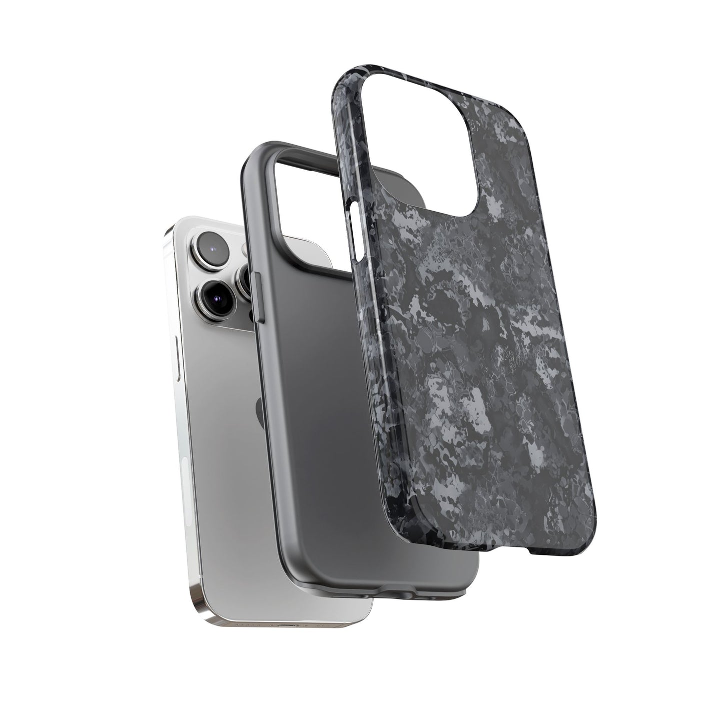 BLACK CAMO phone case TOUGH iPhone 16/15/14/13/12/11 Pro Max | Galaxy S24/S23/S22 Ultra | Pixel 7/8/9 | Slim & Tough