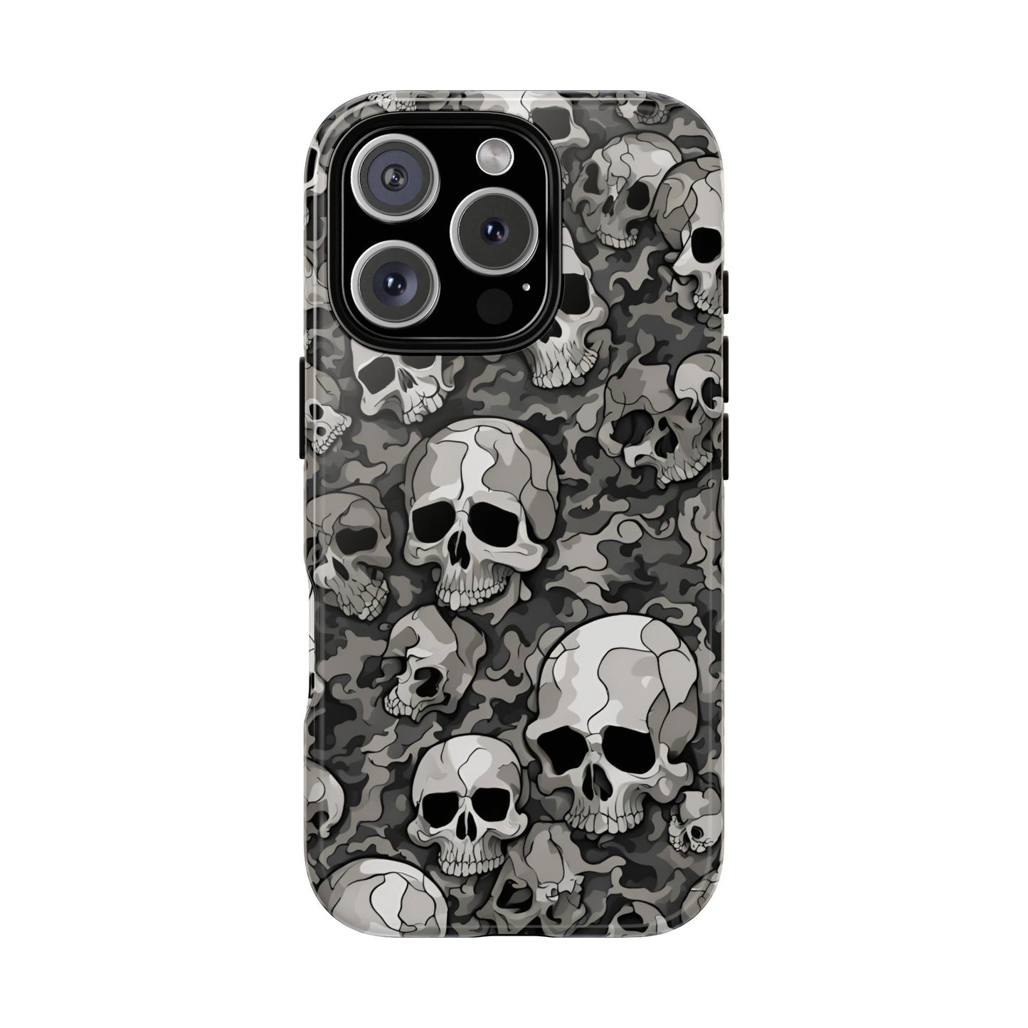 SKULL phone case TOUGH iPhone 16/15/14/13/12/11 Pro Max | Galaxy S24/S23/S22 Ultra | Pixel 7/8/9 | Slim & Tough