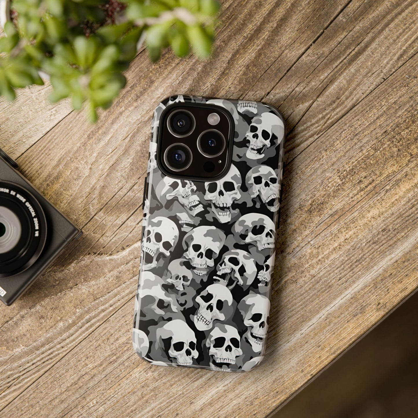 SKULL phone case TOUGH iPhone 16/15/14/13/12/11 Pro Max | Galaxy S24/S23/S22 Ultra | Pixel 7/8/9 | Slim & Tough