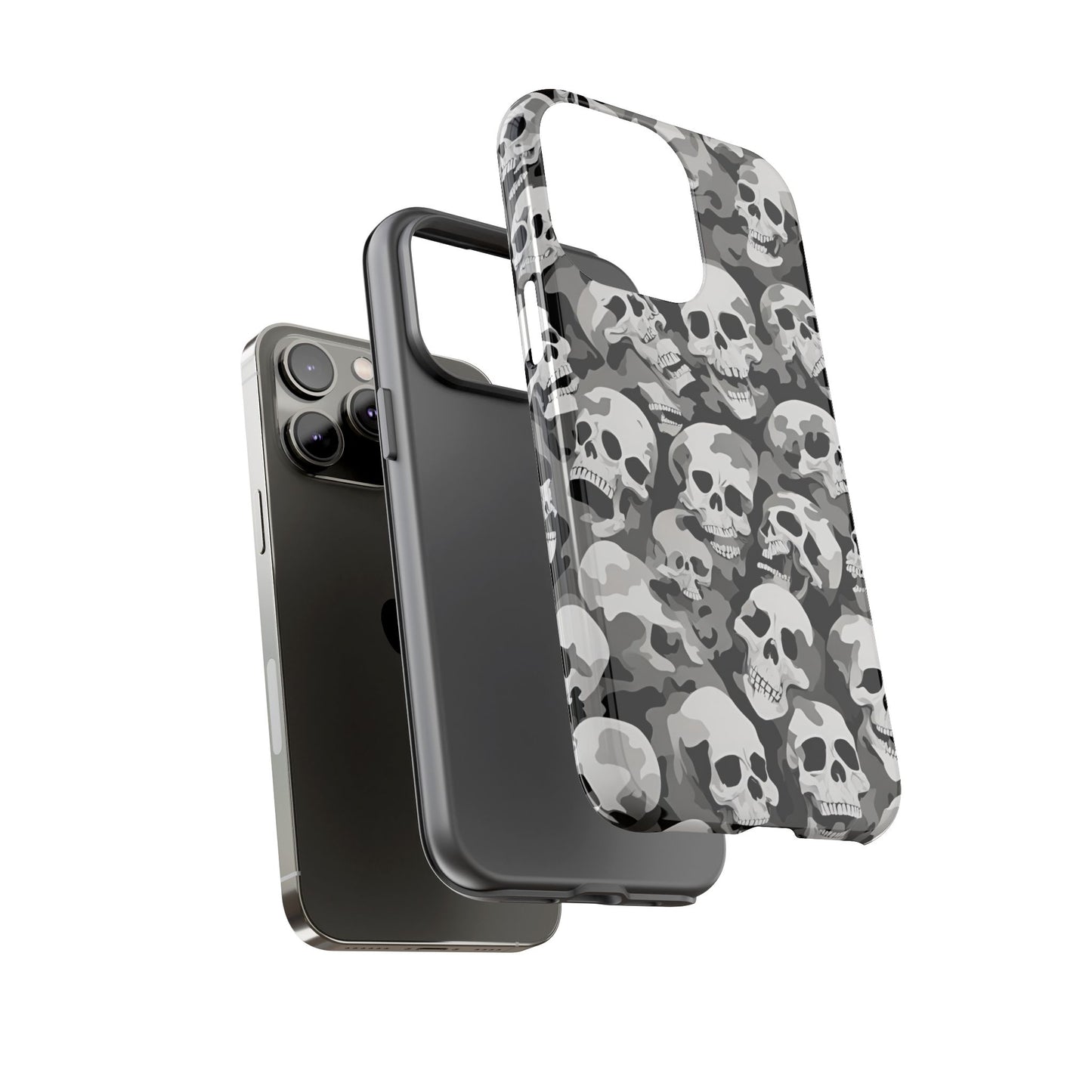 SKULL phone case TOUGH iPhone 16/15/14/13/12/11 Pro Max | Galaxy S24/S23/S22 Ultra | Pixel 7/8/9 | Slim & Tough