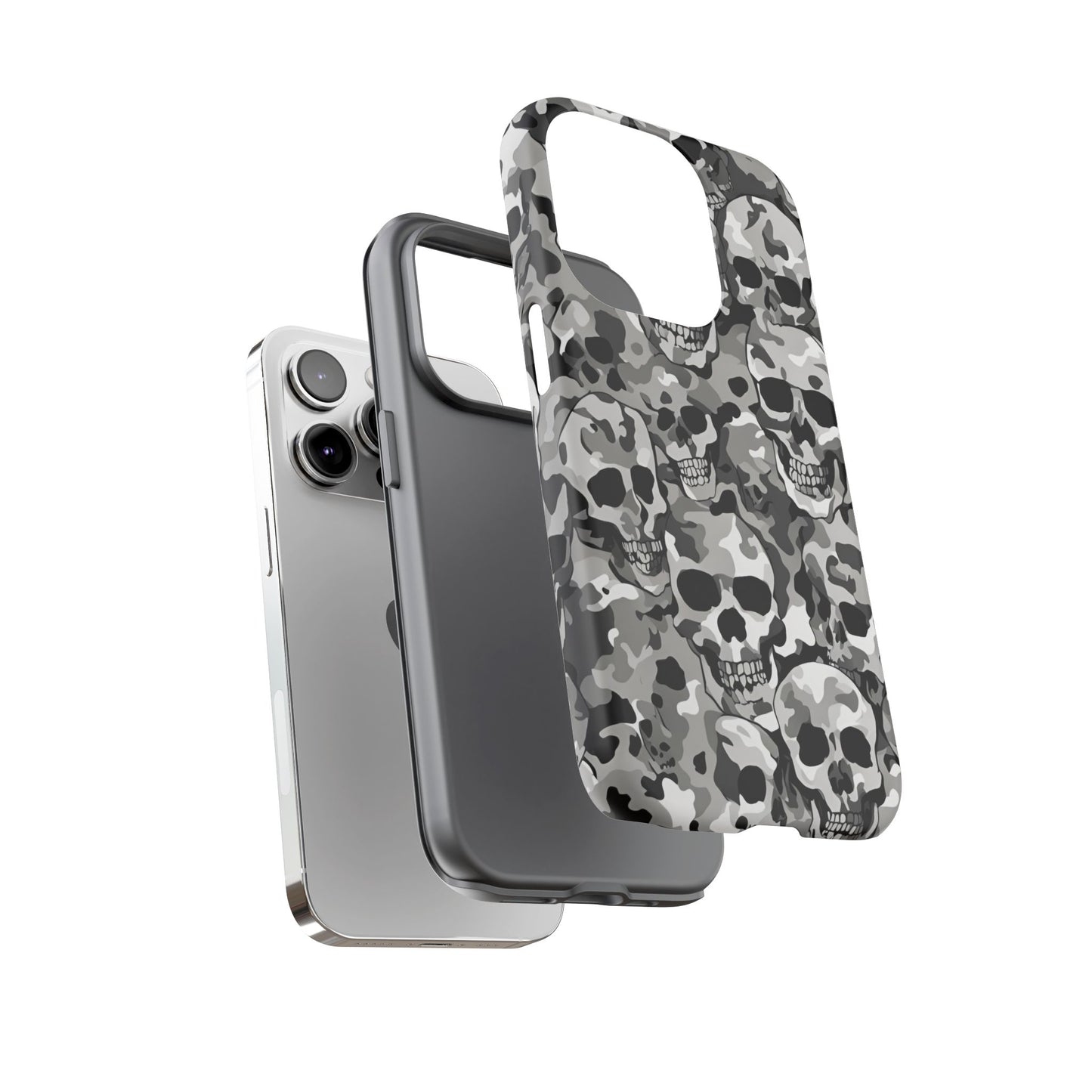 SKULL CAMO phone case TOUGH iPhone 16/15/14/13/12/11 Pro Max | Galaxy S24/S23/S22 Ultra | Pixel 7/8/9 | Slim & Tough