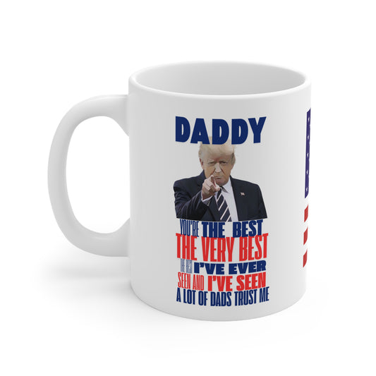 USA trump coffee mug, daddy you're the best, perfect for Christmas gift