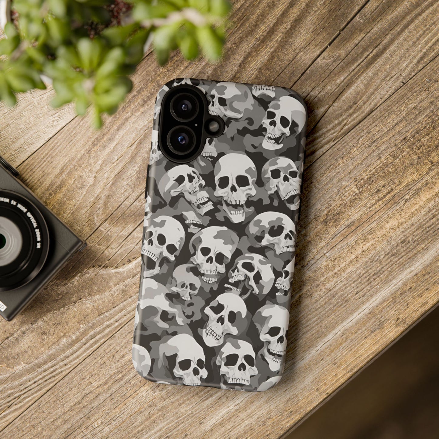 SKULL phone case TOUGH iPhone 16/15/14/13/12/11 Pro Max | Galaxy S24/S23/S22 Ultra | Pixel 7/8/9 | Slim & Tough