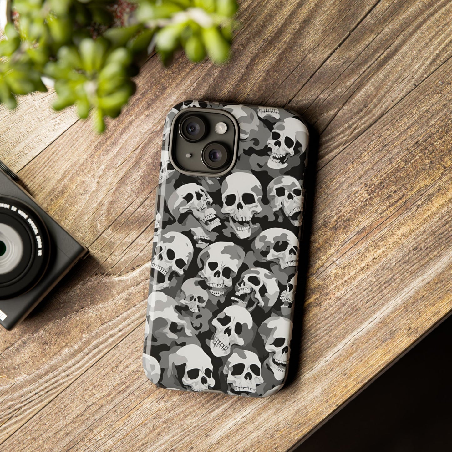 SKULL phone case TOUGH iPhone 16/15/14/13/12/11 Pro Max | Galaxy S24/S23/S22 Ultra | Pixel 7/8/9 | Slim & Tough