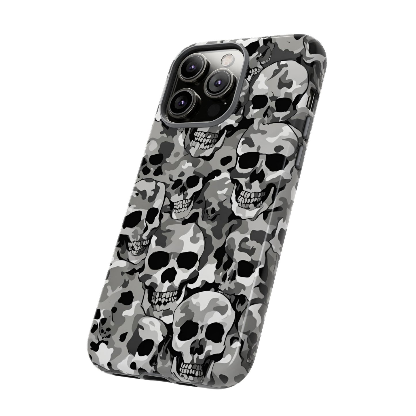 SKULL CAMO phone case TOUGH iPhone 16/15/14/13/12/11 Pro Max | Galaxy S24/S23/S22 Ultra | Pixel 7/8/9 | Slim & Tough