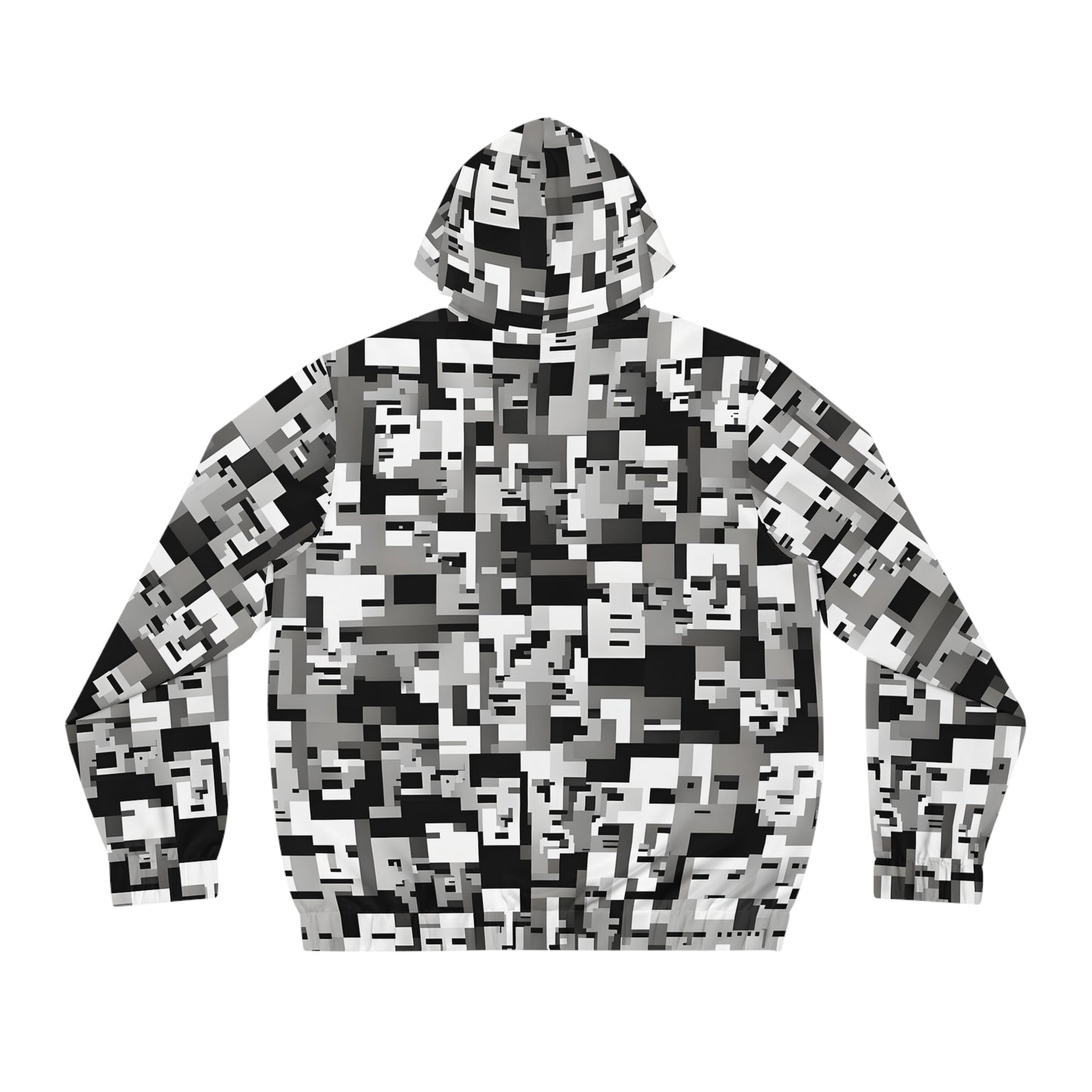 Anti Facial Recognition Hoodie, Anti Surveillance Clothing for Gamers 16-bit design