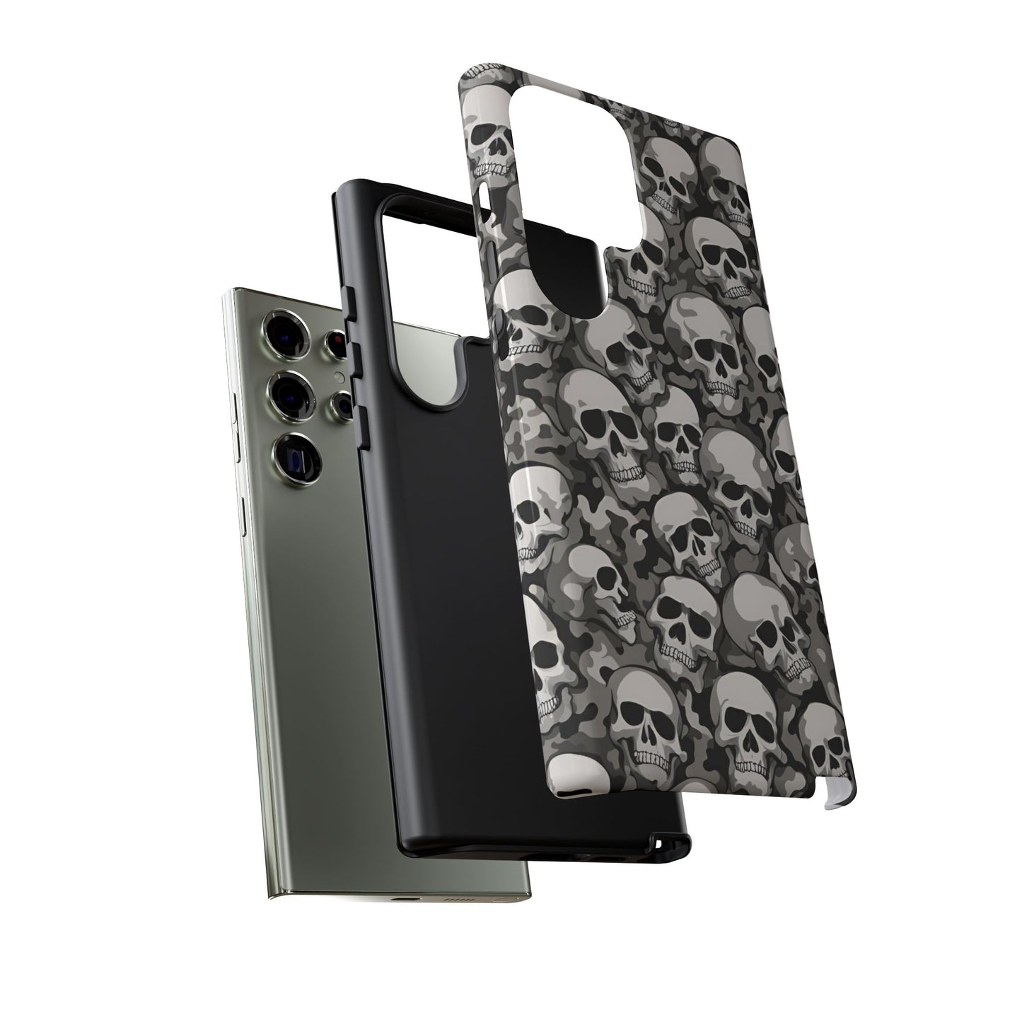 SKULL phone case TOUGH iPhone 16/15/14/13/12/11 Pro Max | Galaxy S24/S23/S22 Ultra | Pixel 7/8/9 | Slim & Tough