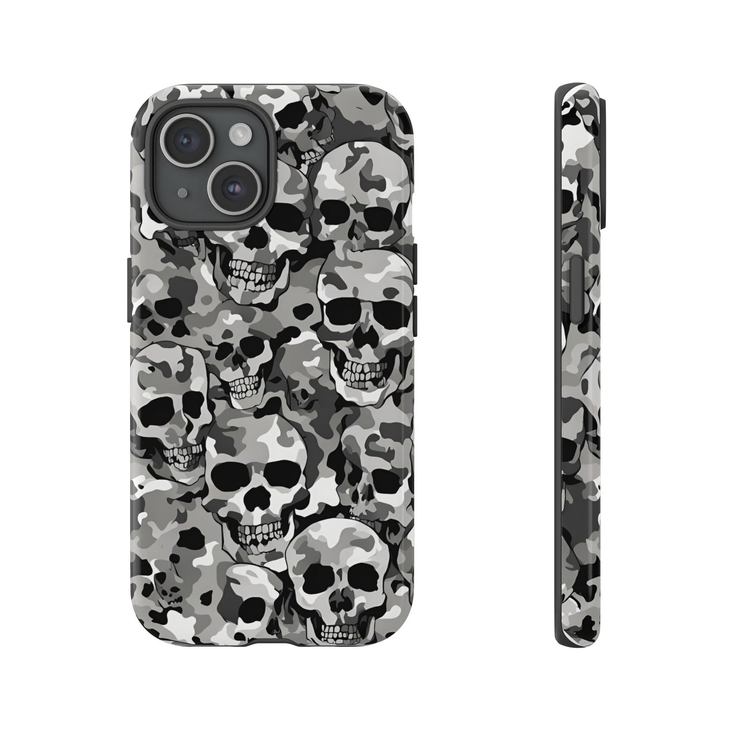 SKULL CAMO phone case TOUGH iPhone 16/15/14/13/12/11 Pro Max | Galaxy S24/S23/S22 Ultra | Pixel 7/8/9 | Slim & Tough