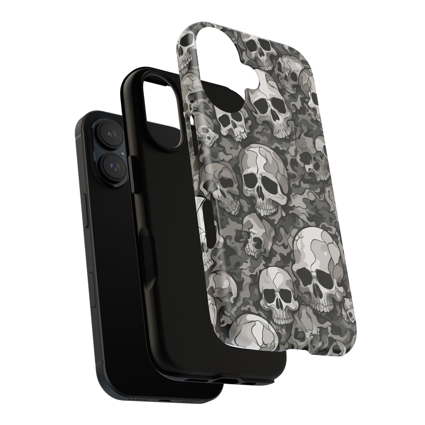 SKULL phone case TOUGH iPhone 16/15/14/13/12/11 Pro Max | Galaxy S24/S23/S22 Ultra | Pixel 7/8/9 | Slim & Tough