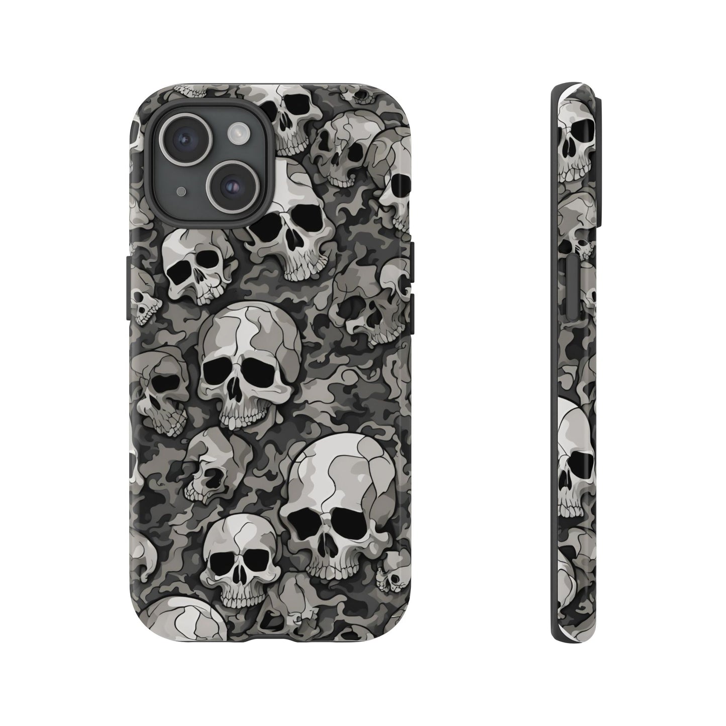 SKULL phone case TOUGH iPhone 16/15/14/13/12/11 Pro Max | Galaxy S24/S23/S22 Ultra | Pixel 7/8/9 | Slim & Tough