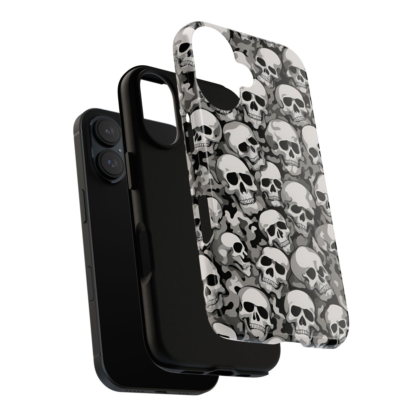 SKULL phone case TOUGH iPhone 16/15/14/13/12/11 Pro Max | Galaxy S24/S23/S22 Ultra | Pixel 7/8/9 | Slim & Tough