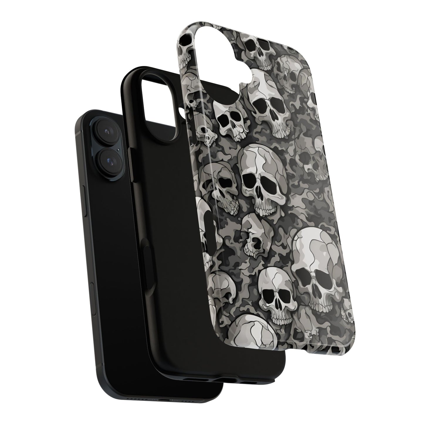 SKULL phone case TOUGH iPhone 16/15/14/13/12/11 Pro Max | Galaxy S24/S23/S22 Ultra | Pixel 7/8/9 | Slim & Tough