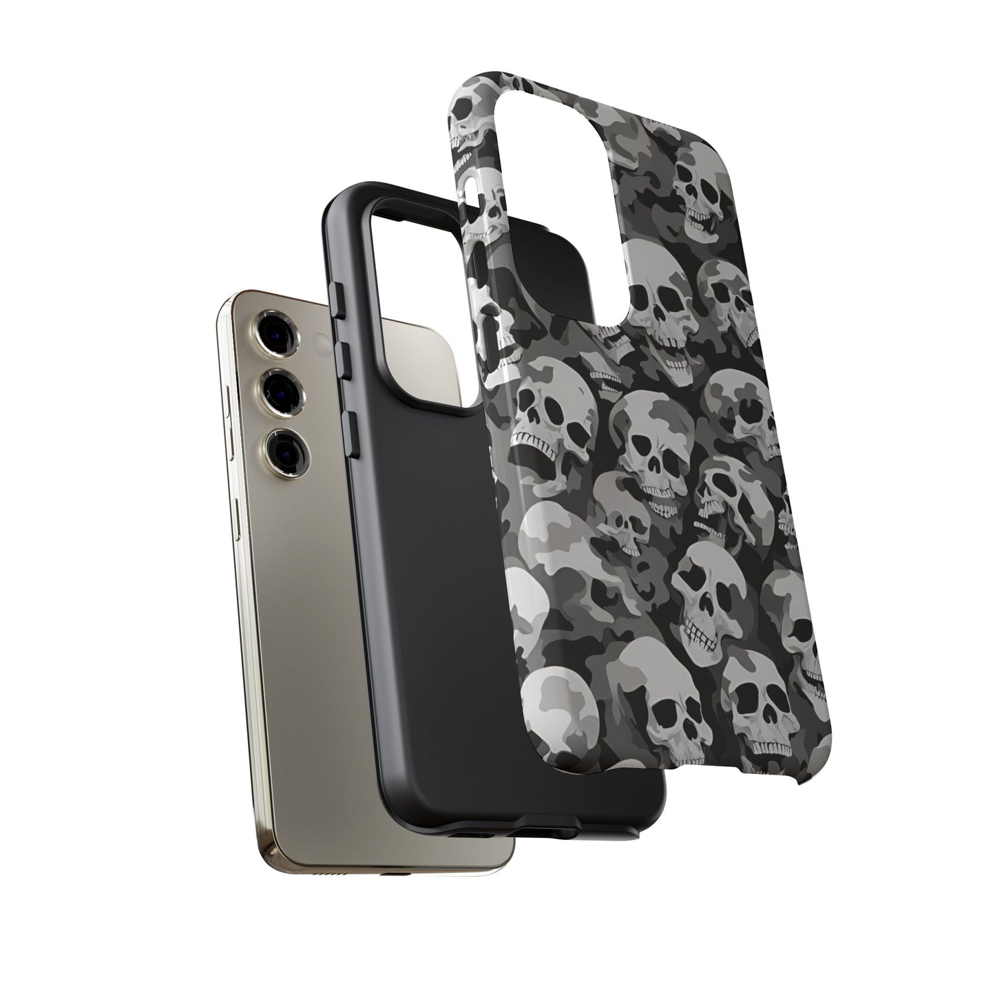 SKULL phone case TOUGH iPhone 16/15/14/13/12/11 Pro Max | Galaxy S24/S23/S22 Ultra | Pixel 7/8/9 | Slim & Tough