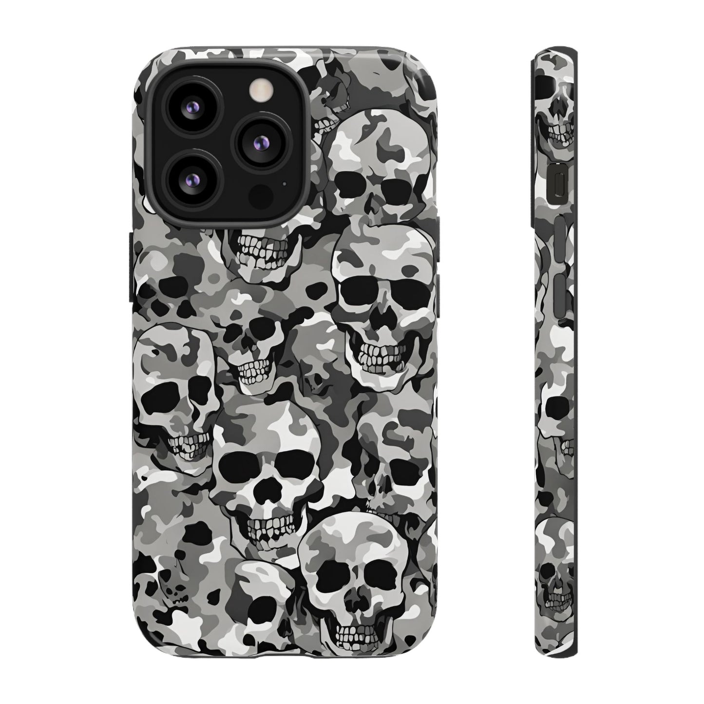 SKULL CAMO phone case TOUGH iPhone 16/15/14/13/12/11 Pro Max | Galaxy S24/S23/S22 Ultra | Pixel 7/8/9 | Slim & Tough