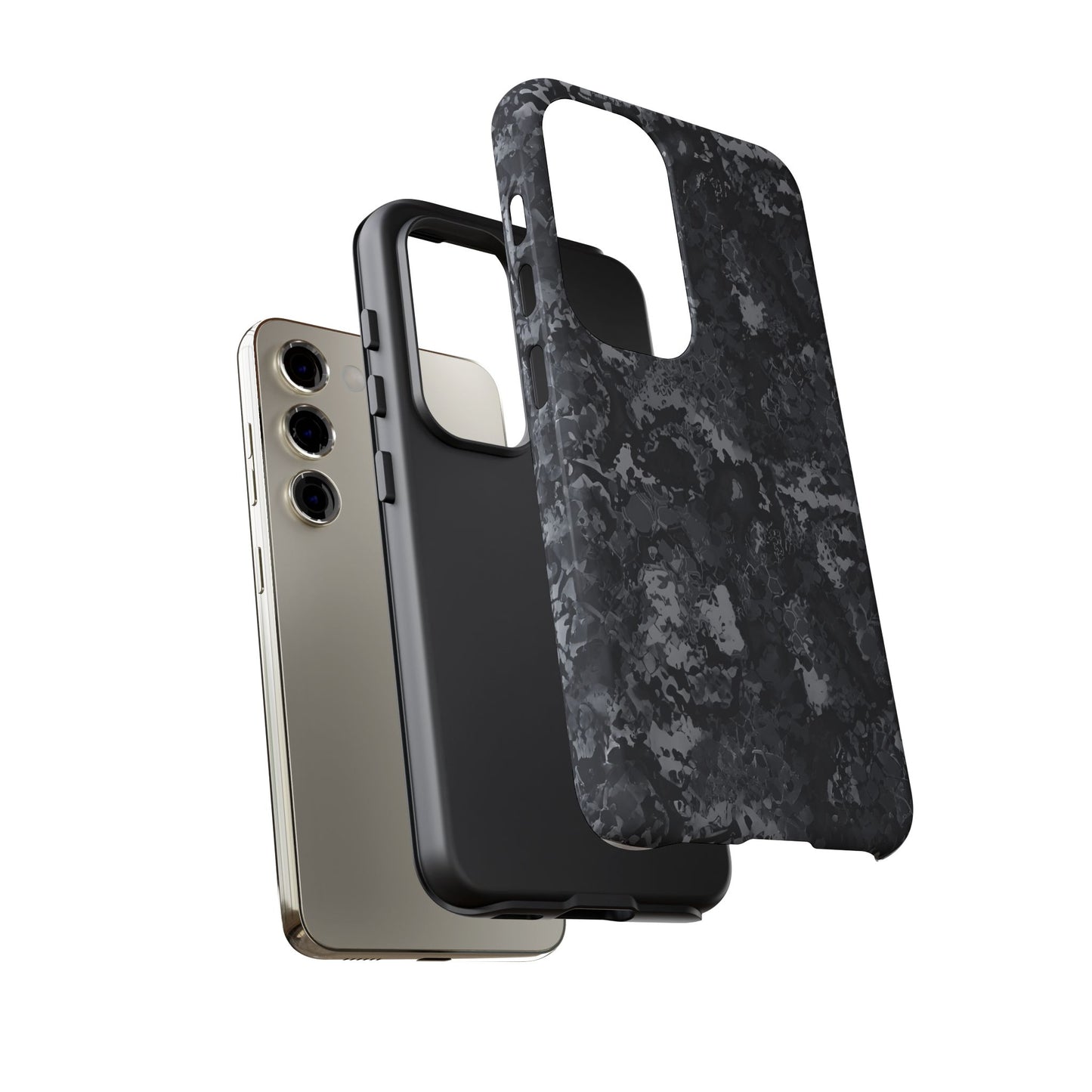 BLACK CAMO phone case TOUGH iPhone 16/15/14/13/12/11 Pro Max | Galaxy S24/S23/S22 Ultra | Pixel 7/8/9 | Slim & Tough