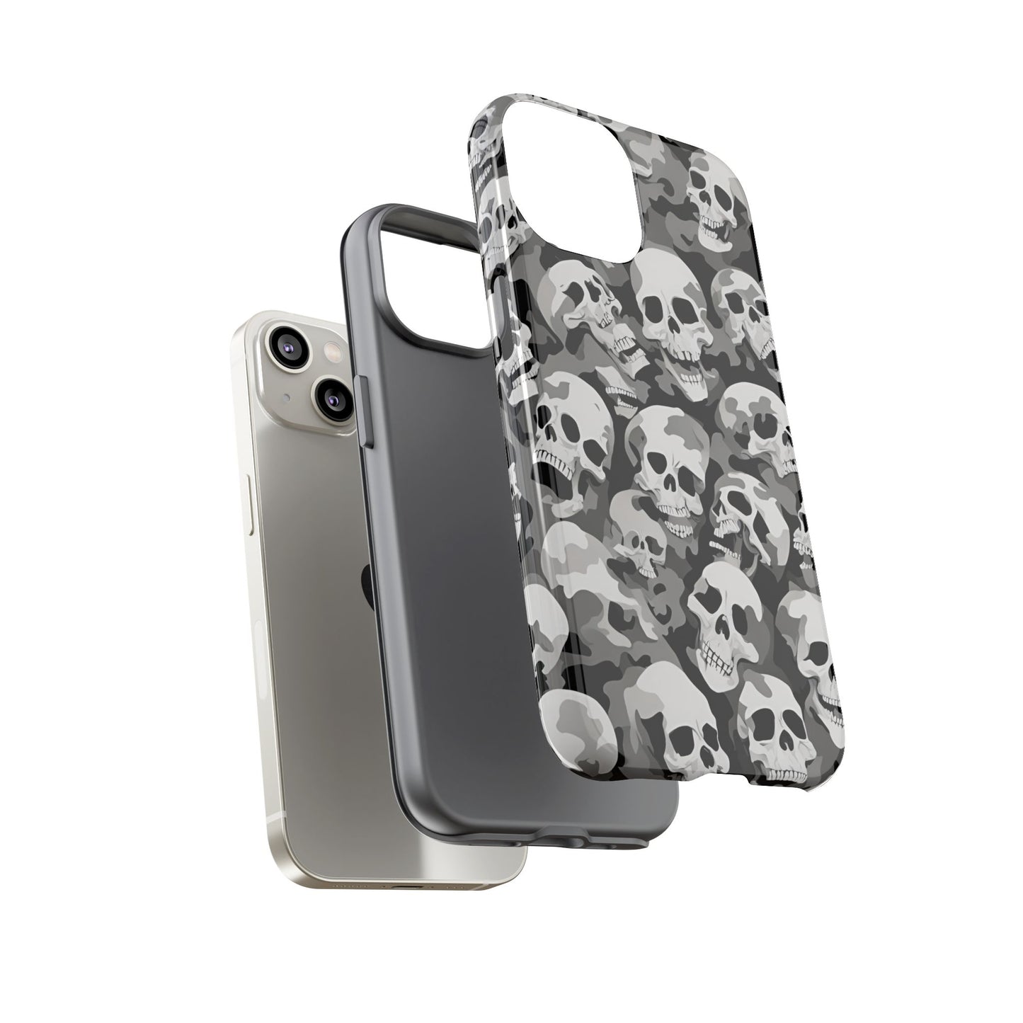 SKULL phone case TOUGH iPhone 16/15/14/13/12/11 Pro Max | Galaxy S24/S23/S22 Ultra | Pixel 7/8/9 | Slim & Tough