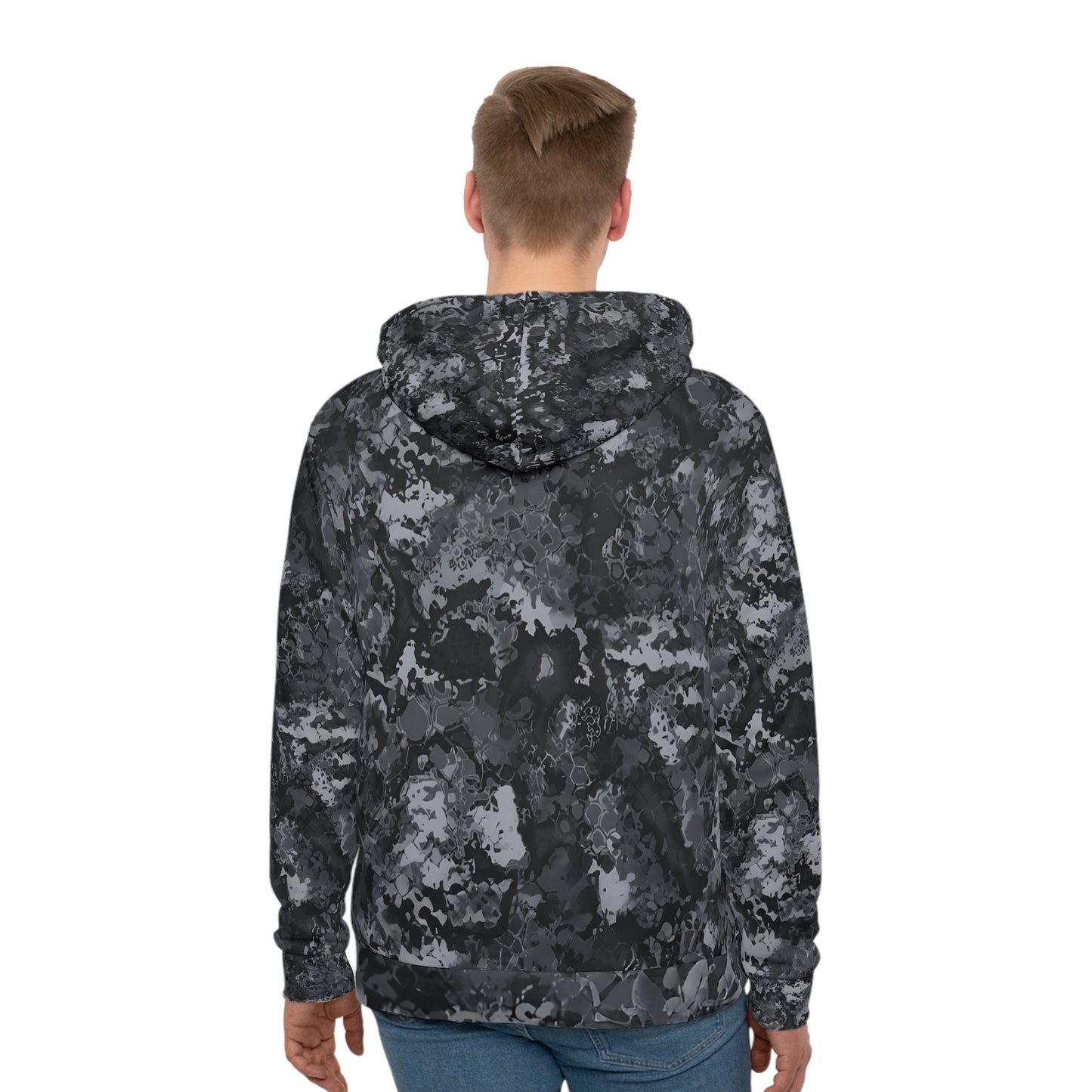 Mens Black Camo hoodie crypsis noir black special edition