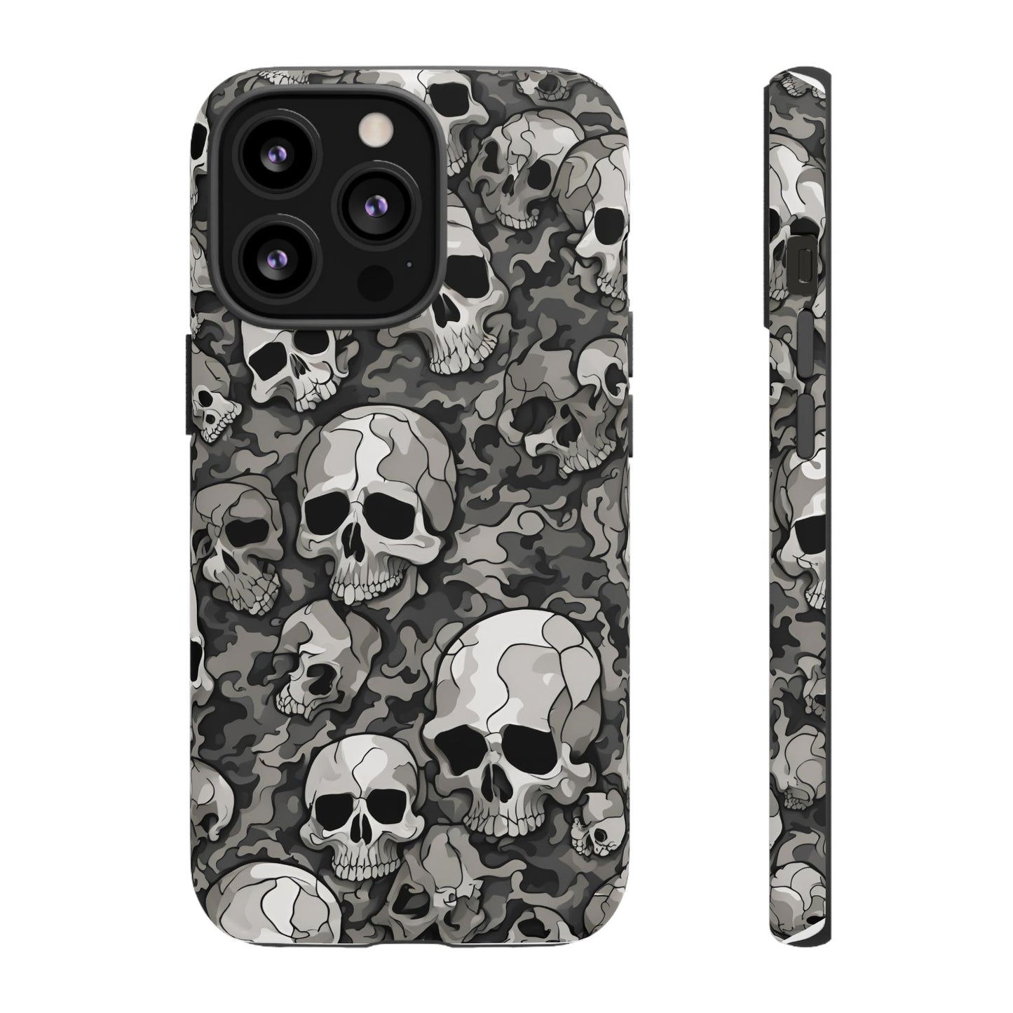 SKULL phone case TOUGH iPhone 16/15/14/13/12/11 Pro Max | Galaxy S24/S23/S22 Ultra | Pixel 7/8/9 | Slim & Tough