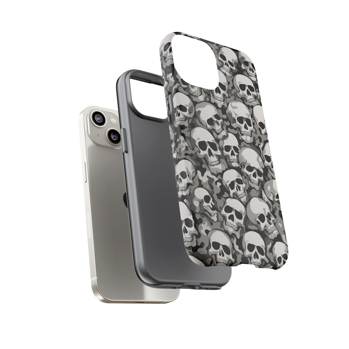 SKULL phone case TOUGH iPhone 16/15/14/13/12/11 Pro Max | Galaxy S24/S23/S22 Ultra | Pixel 7/8/9 | Slim & Tough