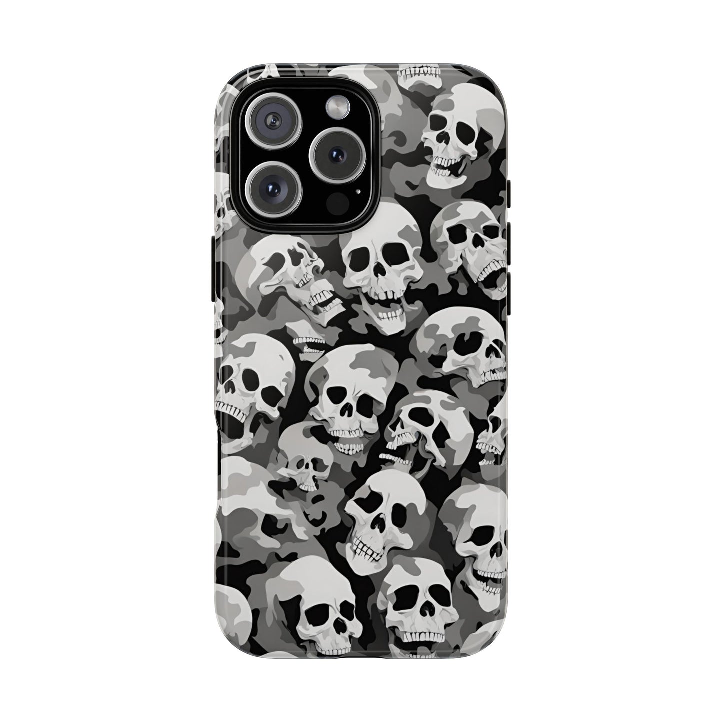 SKULL phone case TOUGH iPhone 16/15/14/13/12/11 Pro Max | Galaxy S24/S23/S22 Ultra | Pixel 7/8/9 | Slim & Tough