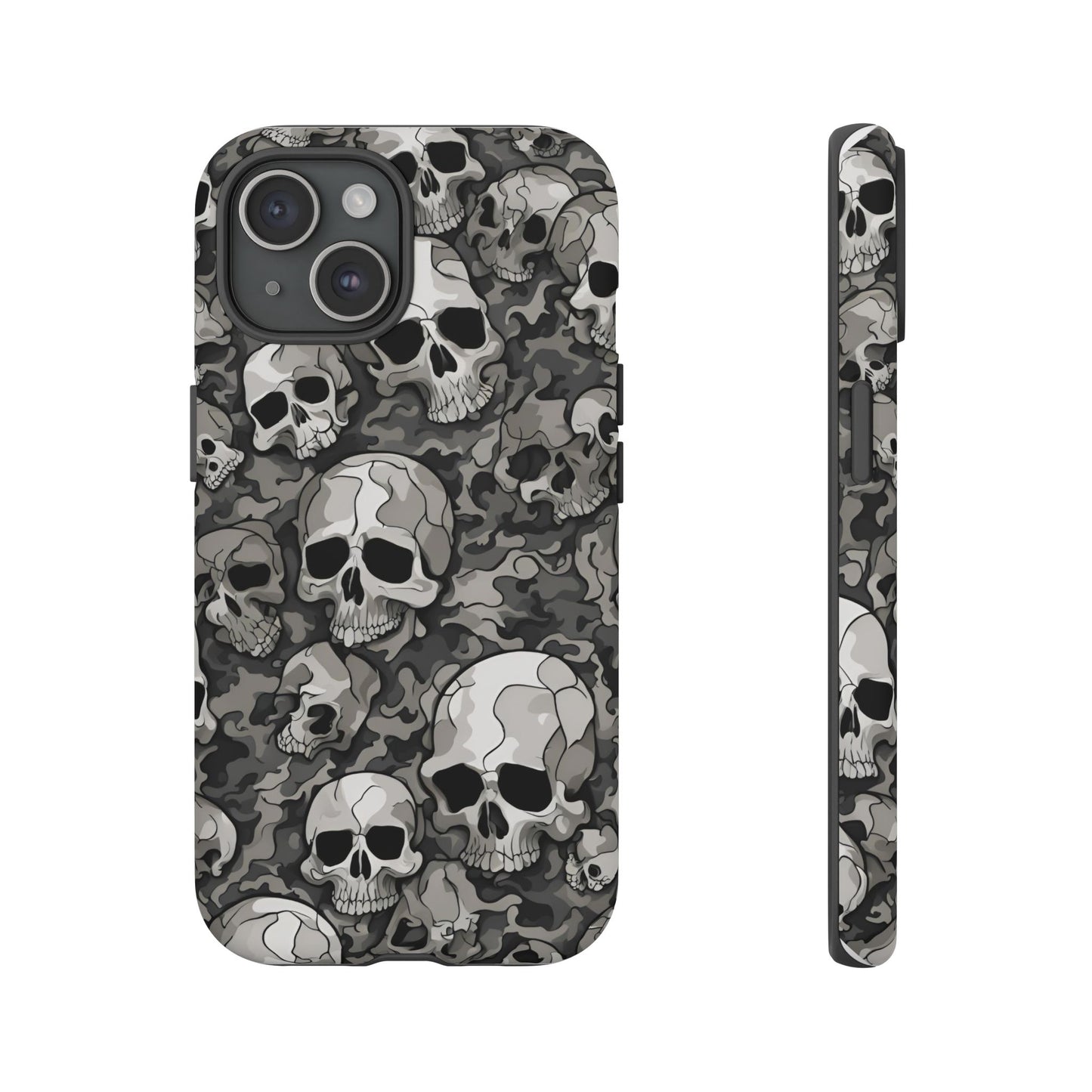 SKULL phone case TOUGH iPhone 16/15/14/13/12/11 Pro Max | Galaxy S24/S23/S22 Ultra | Pixel 7/8/9 | Slim & Tough