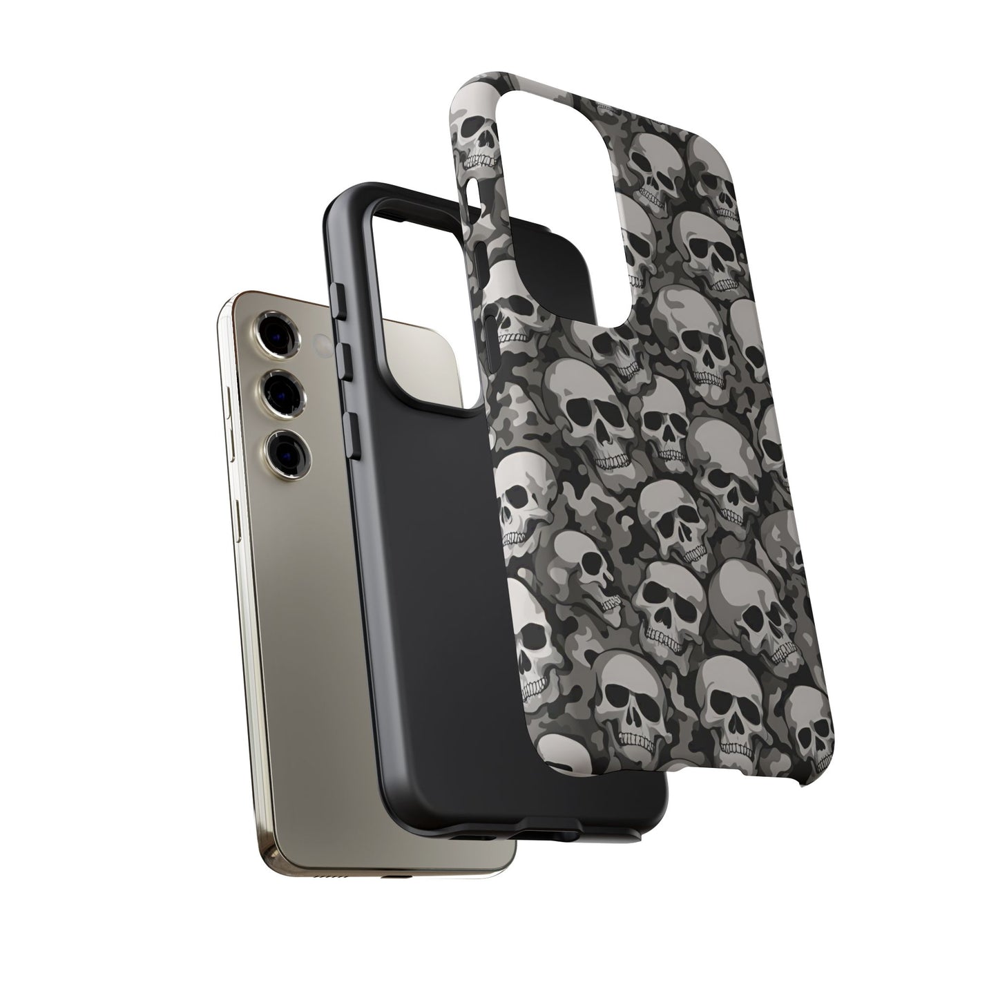 SKULL phone case TOUGH iPhone 16/15/14/13/12/11 Pro Max | Galaxy S24/S23/S22 Ultra | Pixel 7/8/9 | Slim & Tough