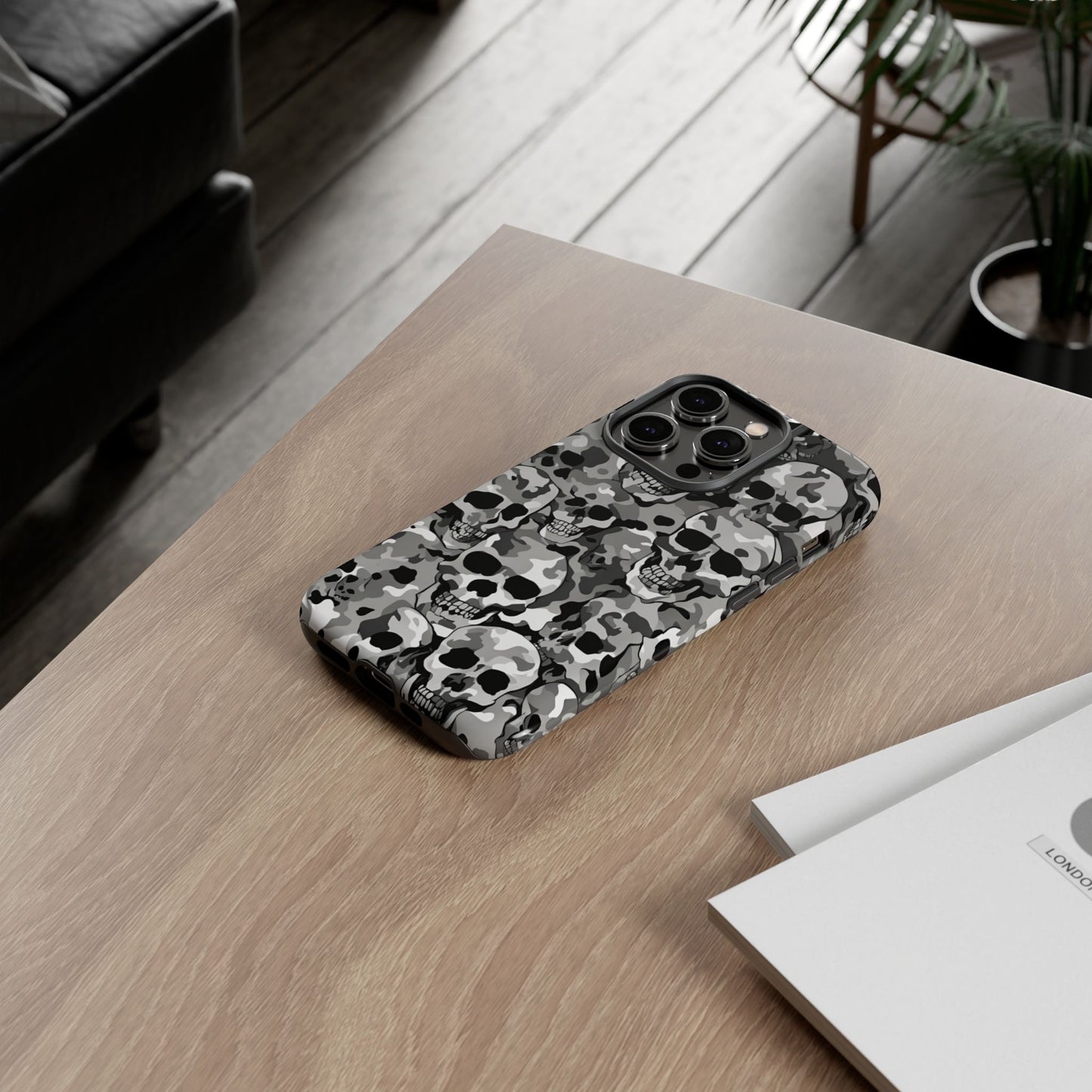 SKULL CAMO phone case TOUGH iPhone 16/15/14/13/12/11 Pro Max | Galaxy S24/S23/S22 Ultra | Pixel 7/8/9 | Slim & Tough