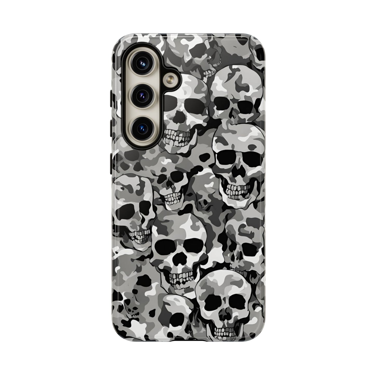 SKULL CAMO phone case TOUGH iPhone 16/15/14/13/12/11 Pro Max | Galaxy S24/S23/S22 Ultra | Pixel 7/8/9 | Slim & Tough