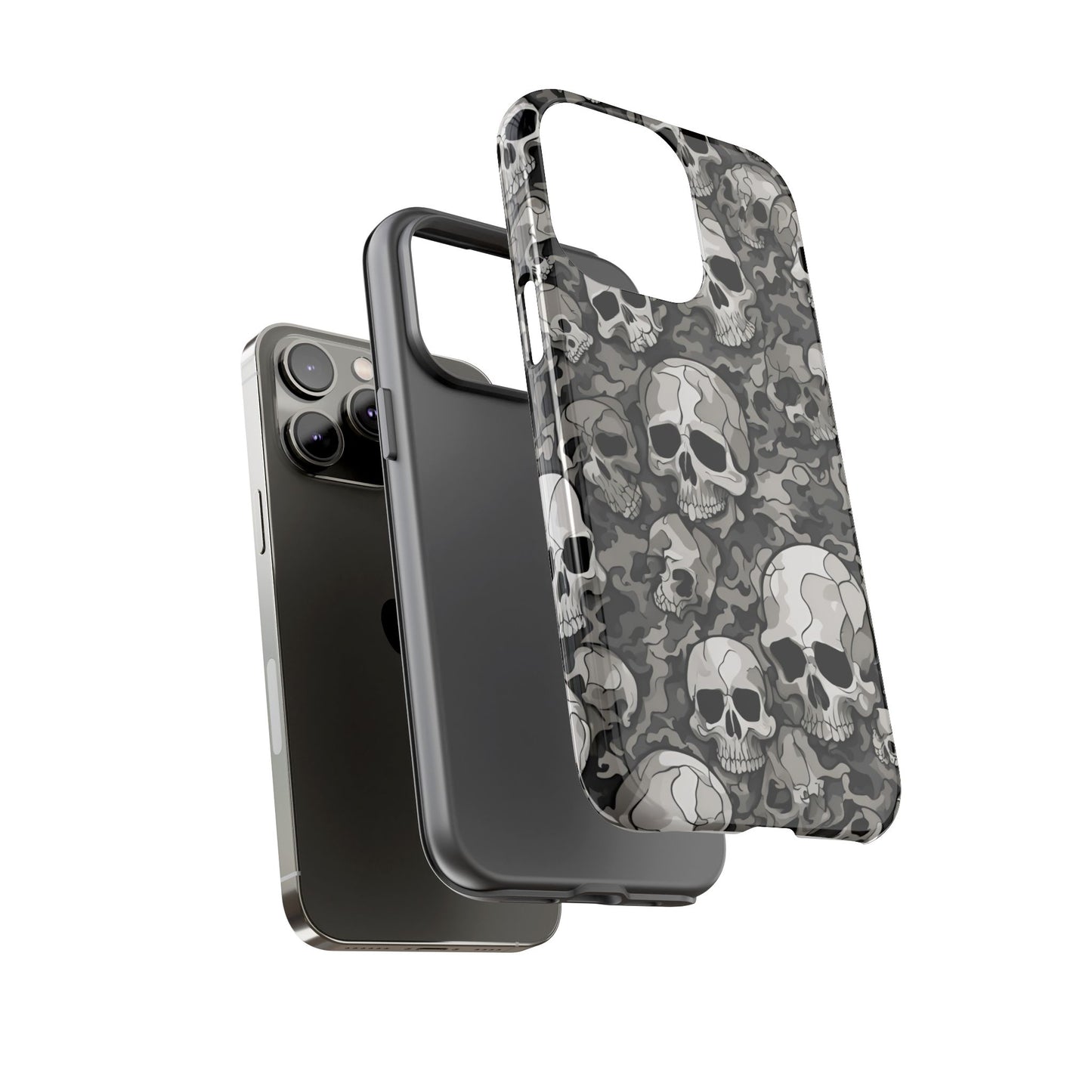 SKULL phone case TOUGH iPhone 16/15/14/13/12/11 Pro Max | Galaxy S24/S23/S22 Ultra | Pixel 7/8/9 | Slim & Tough