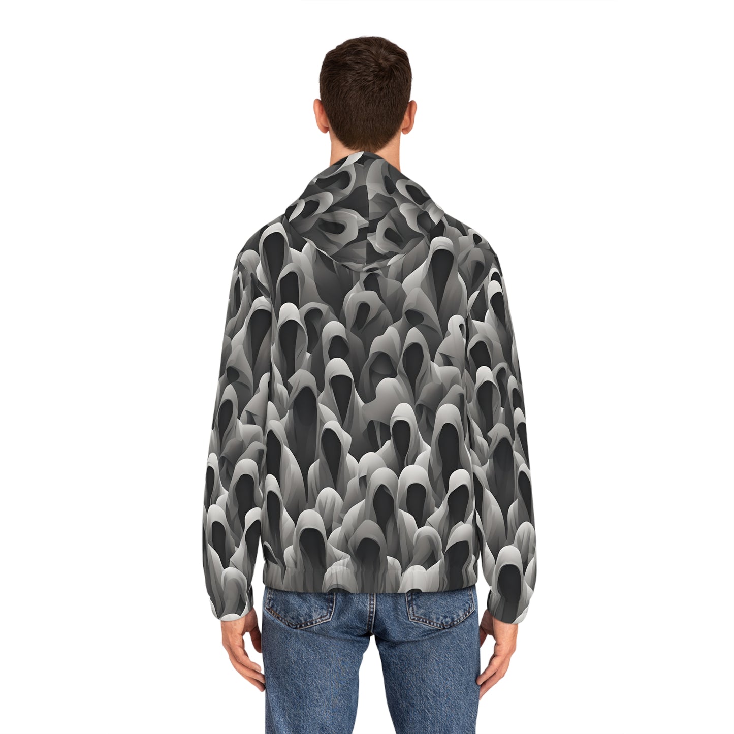 Full-Zip Hoodie Adversarial Anti AI Anti facial recognition technology gift for the aware