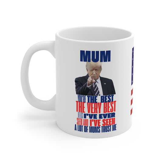 USA trump coffee mug, mum you're the best, perfect for Christmas gift