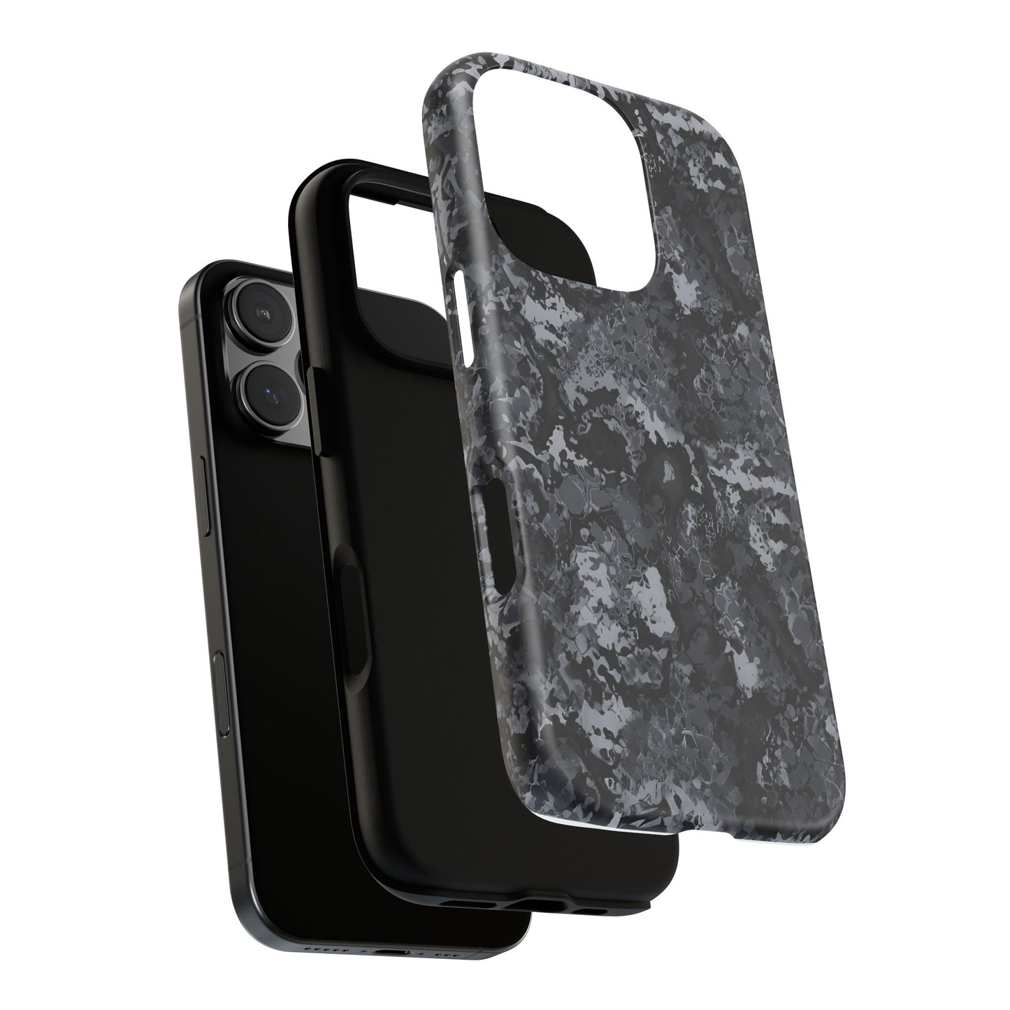 BLACK CAMO phone case TOUGH iPhone 16/15/14/13/12/11 Pro Max | Galaxy S24/S23/S22 Ultra | Pixel 7/8/9 | Slim & Tough