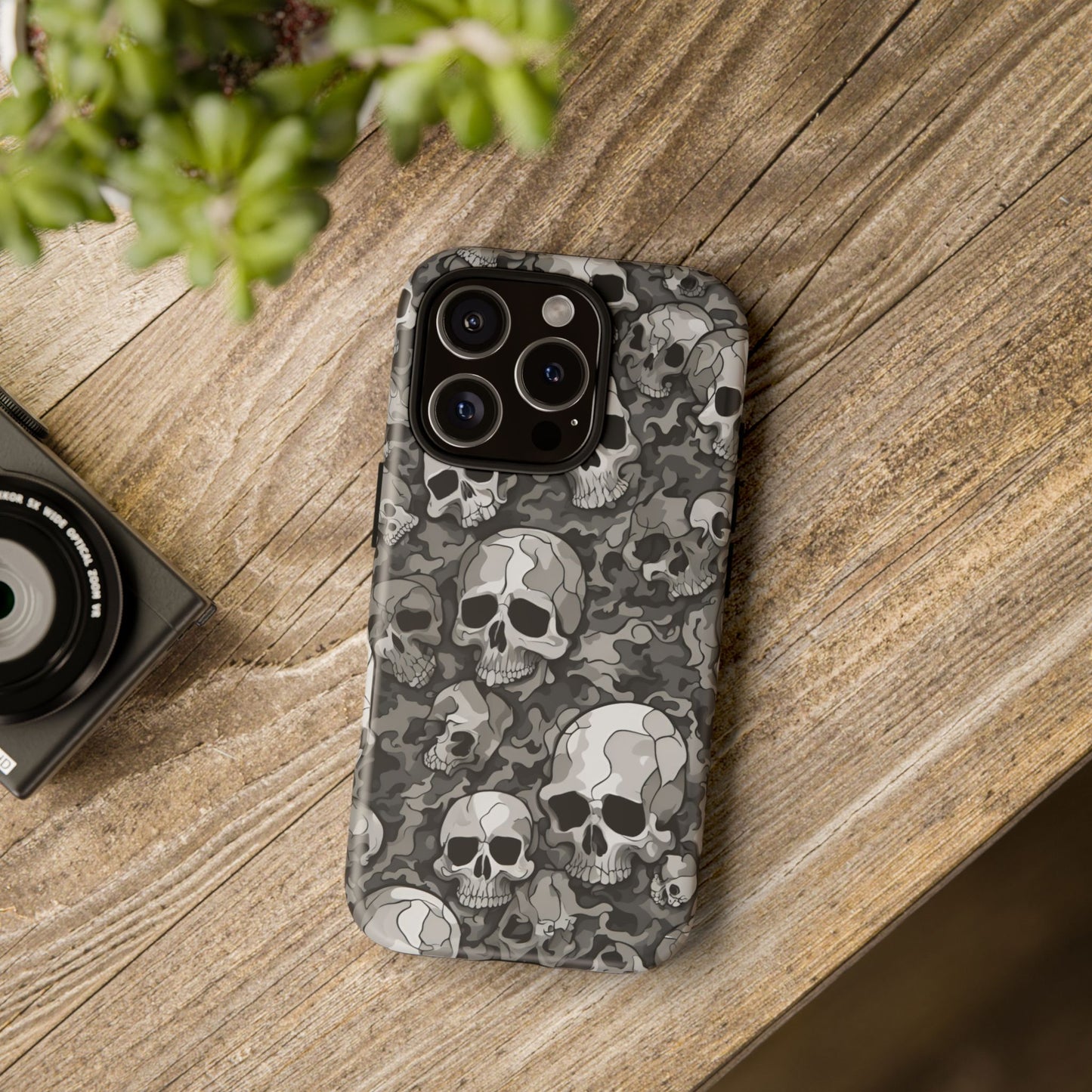 SKULL phone case TOUGH iPhone 16/15/14/13/12/11 Pro Max | Galaxy S24/S23/S22 Ultra | Pixel 7/8/9 | Slim & Tough