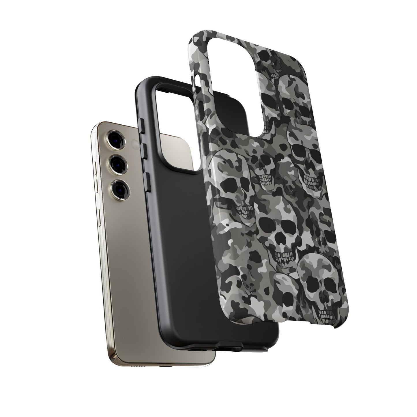 SKULL CAMO phone case TOUGH iPhone 16/15/14/13/12/11 Pro Max | Galaxy S24/S23/S22 Ultra | Pixel 7/8/9 | Slim & Tough