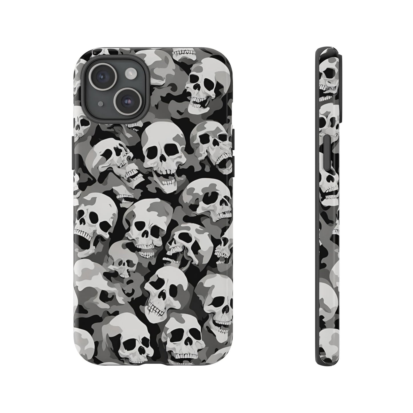 SKULL phone case TOUGH iPhone 16/15/14/13/12/11 Pro Max | Galaxy S24/S23/S22 Ultra | Pixel 7/8/9 | Slim & Tough