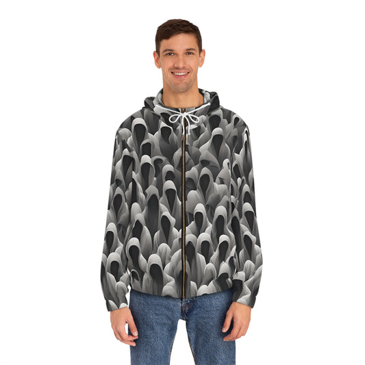 Full-Zip Hoodie Adversarial Anti AI Anti facial recognition technology gift for the aware