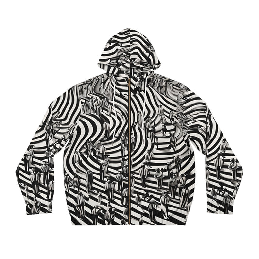 Full-Zip Hoodie Adversarial Anti AI Anti facial recognition technology gift for the aware