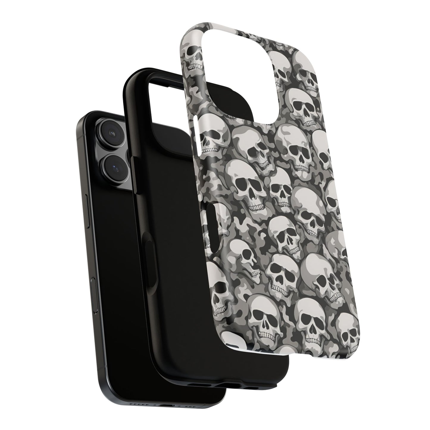 SKULL phone case TOUGH iPhone 16/15/14/13/12/11 Pro Max | Galaxy S24/S23/S22 Ultra | Pixel 7/8/9 | Slim & Tough