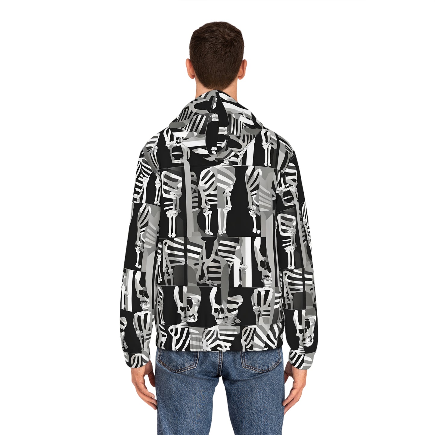 Anti Facial Recognition Hoodie, Anti Surveillance Clothing for Gamers Skeleton design