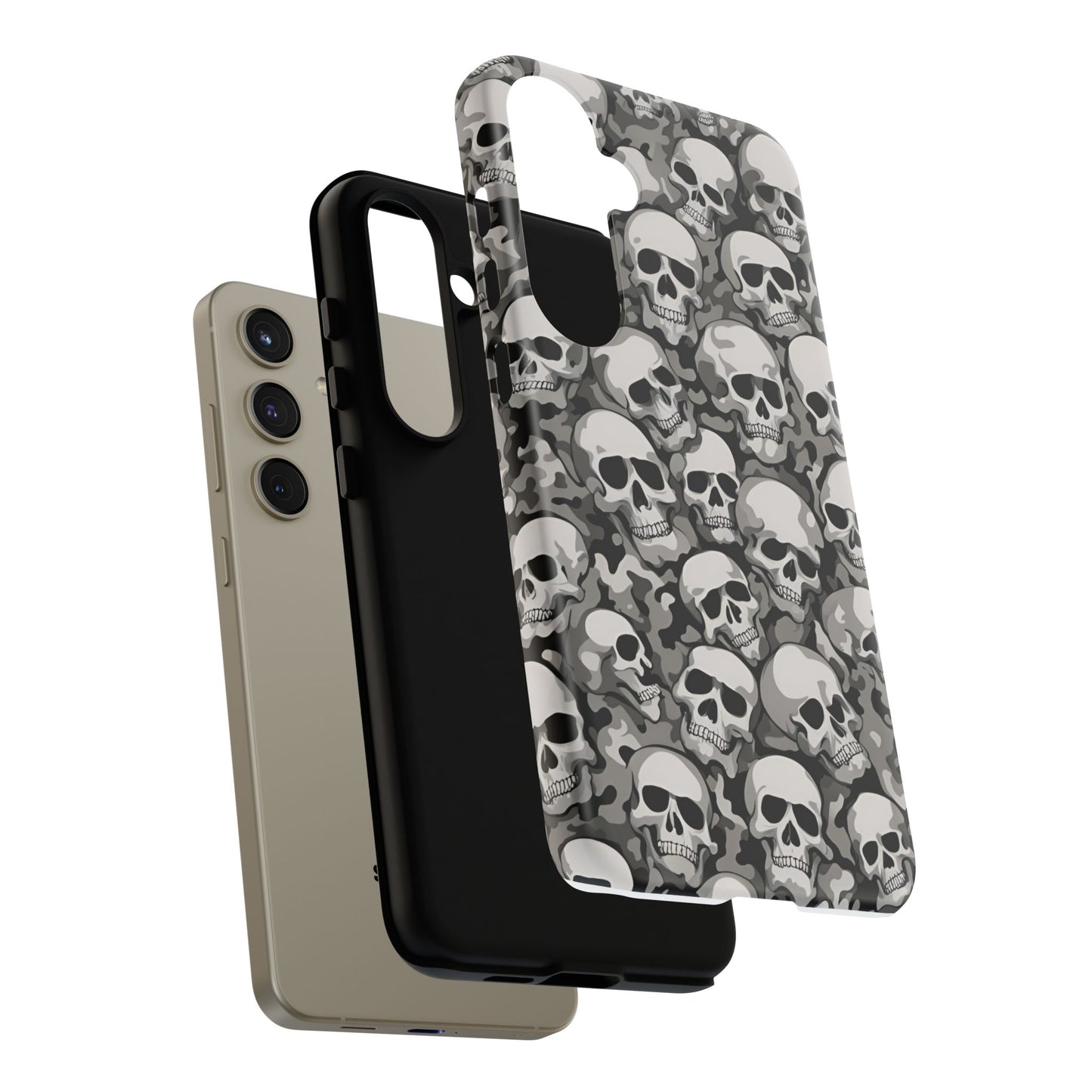 SKULL phone case TOUGH iPhone 16/15/14/13/12/11 Pro Max | Galaxy S24/S23/S22 Ultra | Pixel 7/8/9 | Slim & Tough