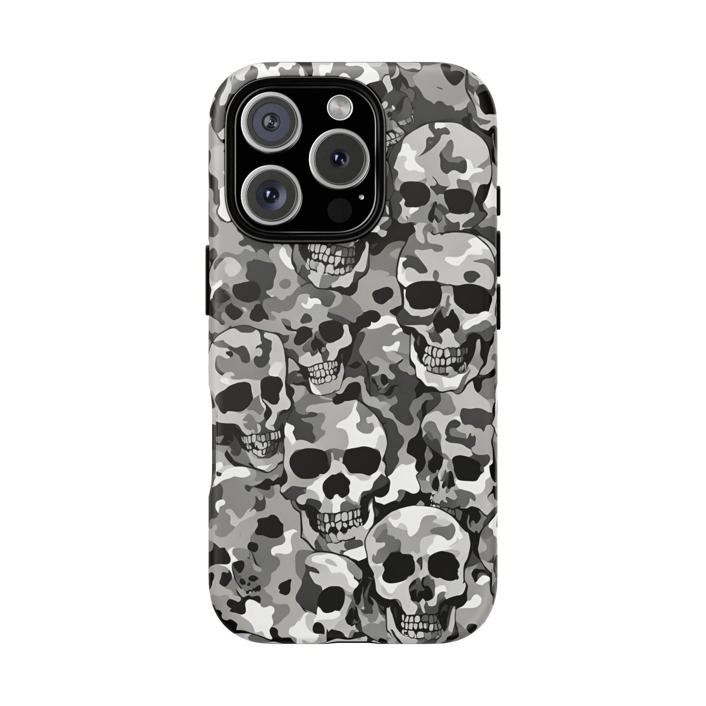 SKULL CAMO phone case TOUGH iPhone 16/15/14/13/12/11 Pro Max | Galaxy S24/S23/S22 Ultra | Pixel 7/8/9 | Slim & Tough