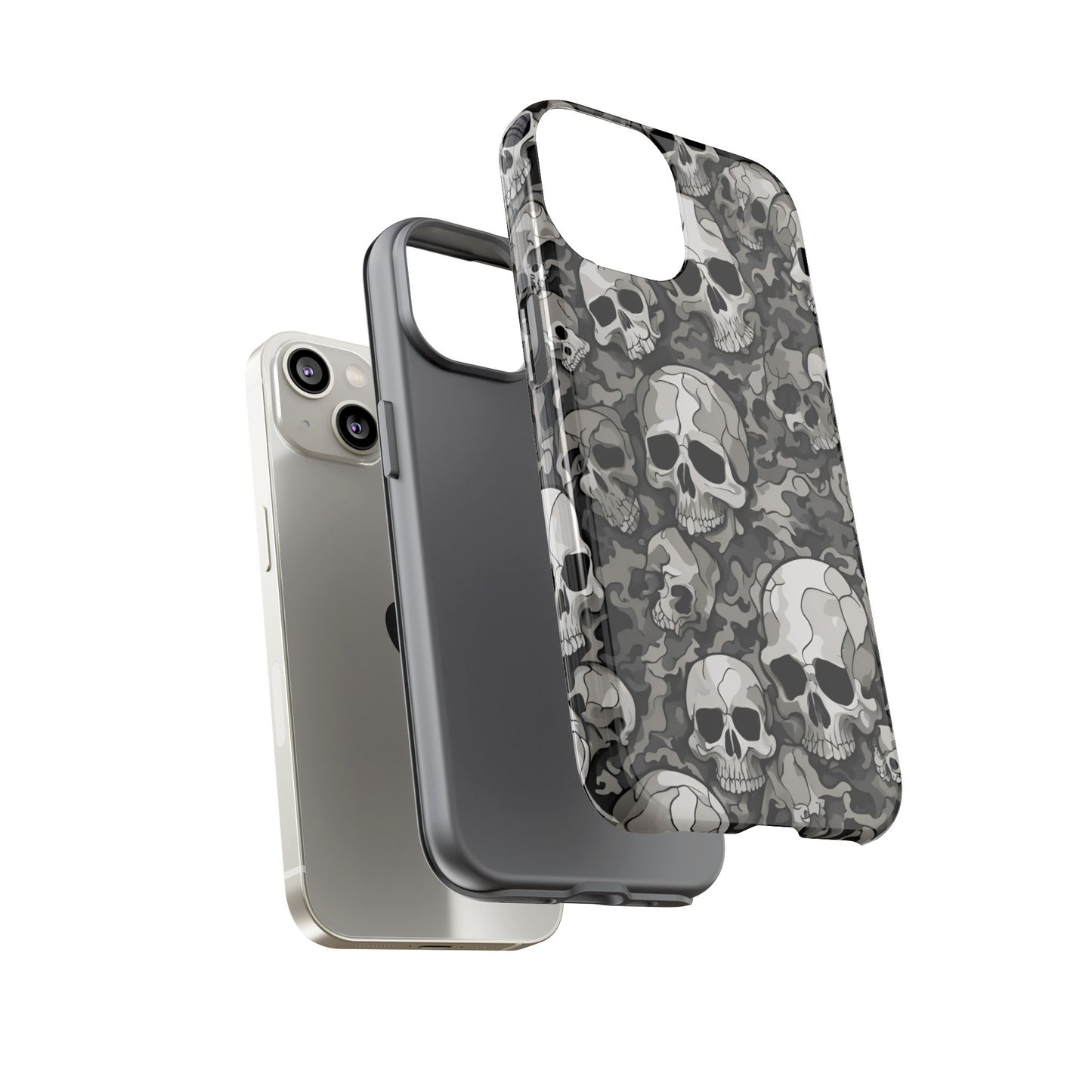 SKULL phone case TOUGH iPhone 16/15/14/13/12/11 Pro Max | Galaxy S24/S23/S22 Ultra | Pixel 7/8/9 | Slim & Tough