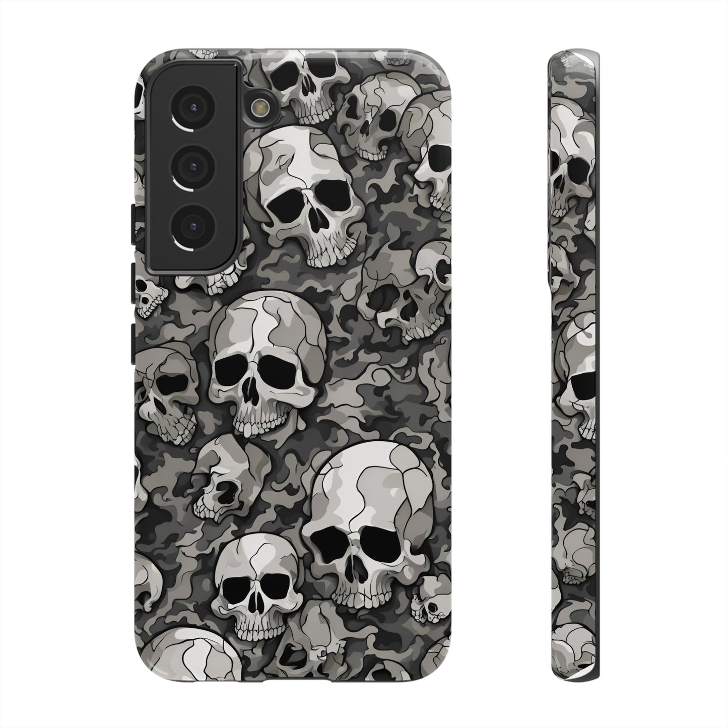 SKULL phone case TOUGH iPhone 16/15/14/13/12/11 Pro Max | Galaxy S24/S23/S22 Ultra | Pixel 7/8/9 | Slim & Tough