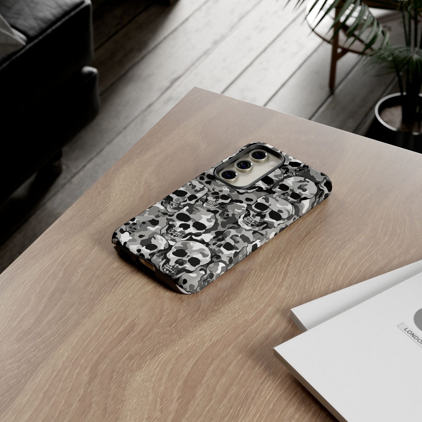 SKULL CAMO phone case TOUGH iPhone 16/15/14/13/12/11 Pro Max | Galaxy S24/S23/S22 Ultra | Pixel 7/8/9 | Slim & Tough