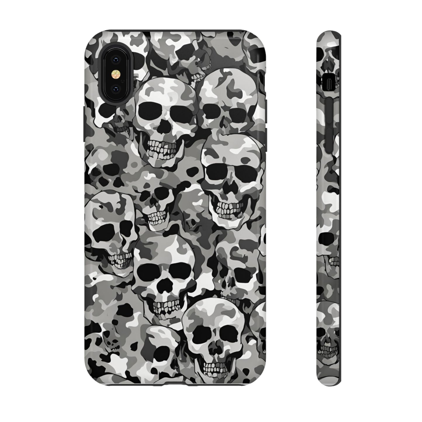 SKULL CAMO phone case TOUGH iPhone 16/15/14/13/12/11 Pro Max | Galaxy S24/S23/S22 Ultra | Pixel 7/8/9 | Slim & Tough